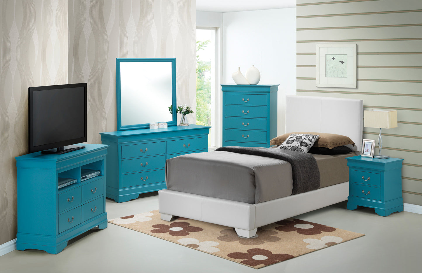 Twin Bed For All Ages Charming - White
