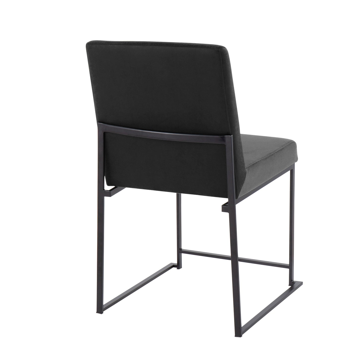 Fuji - Contemporary High Back Dining Chair (Set of 2) - Black