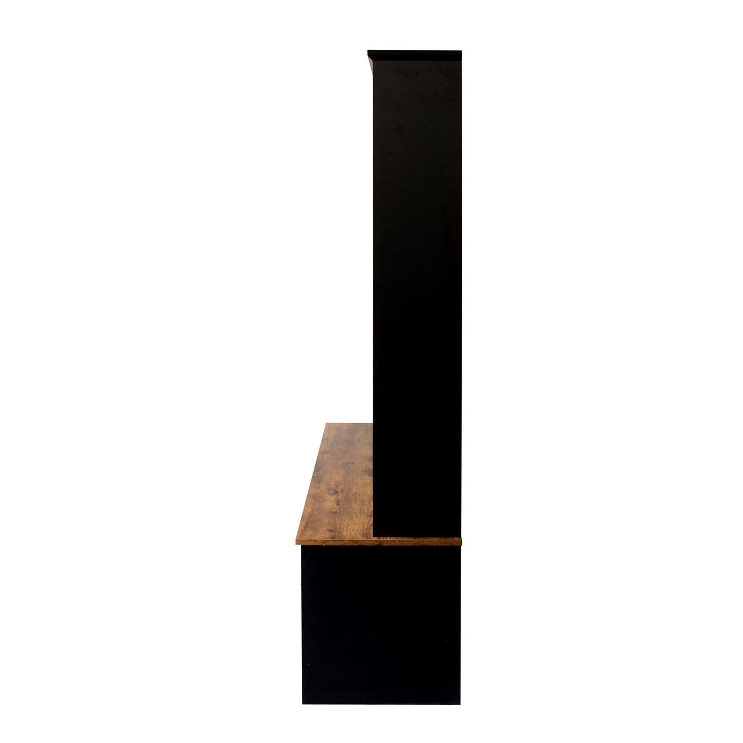 Modern Hall Tree With Entryway Bench, 3 Shelves And Drawers, Wide Hall Tree With Storage Bench For Hallway - Black