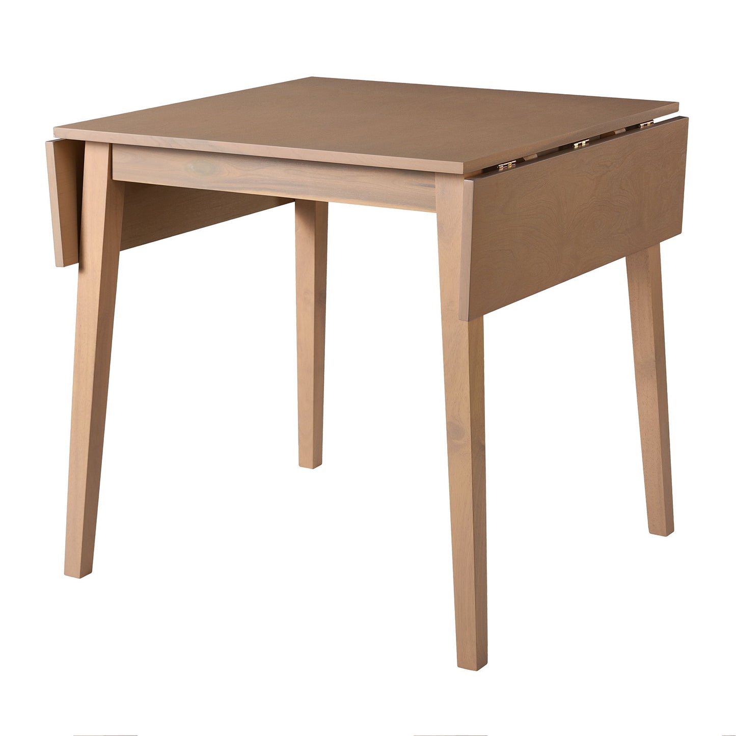 3 Piece Kitchen Dining Set With Drop Leaf Dining Table And 2 Dining Upholstered Chairs, Dining Room Set For Small Places - Natural