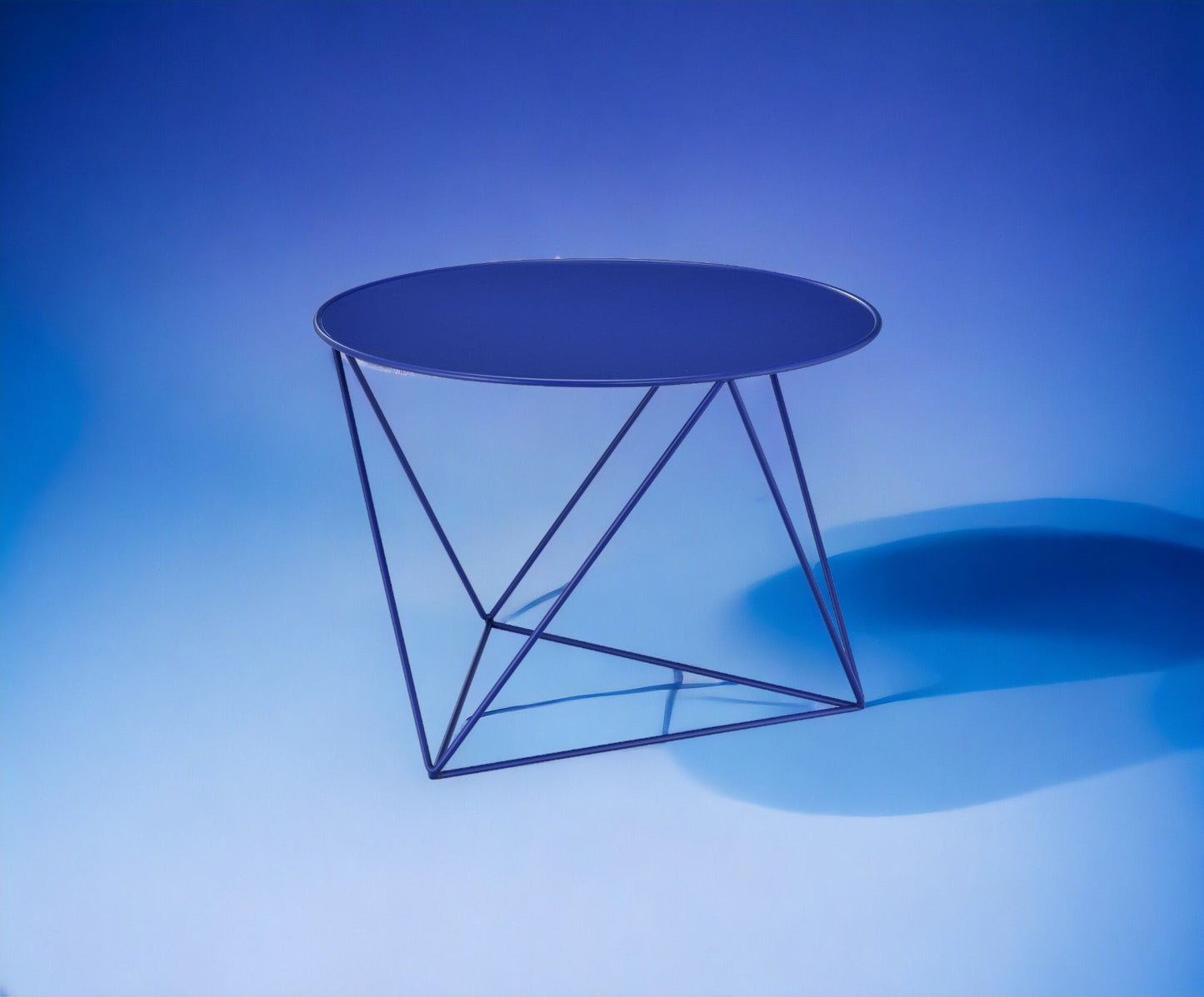 Epidia - Display & Utility Accent Table - Blue