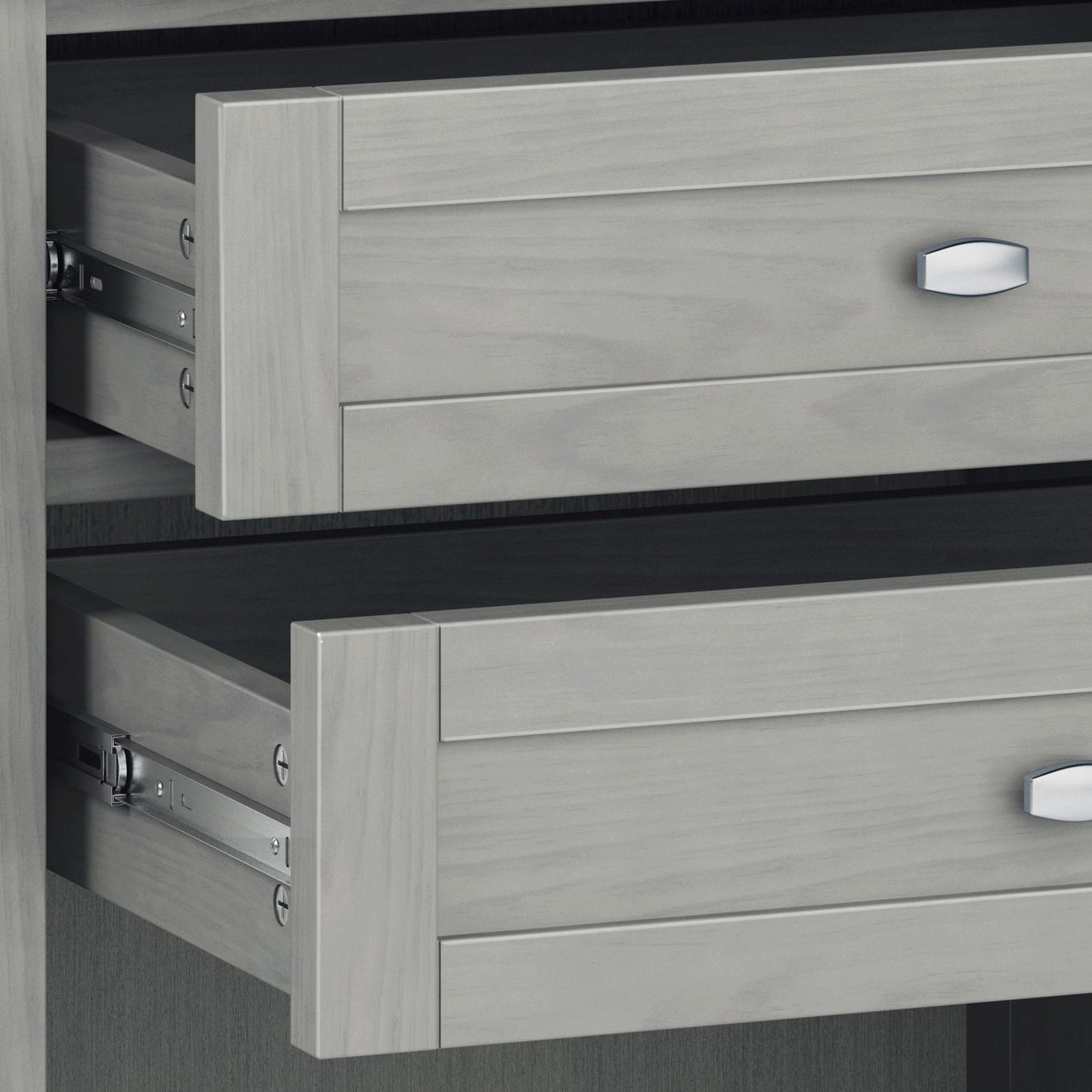 Warm Shaker - Bedside Table - Fog Gray
