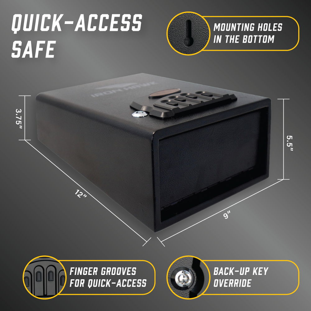 Small Quick Access Vault - Matte Black
