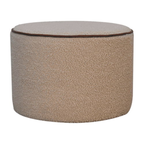 Serenity - Large Round Footstool - Chestnut