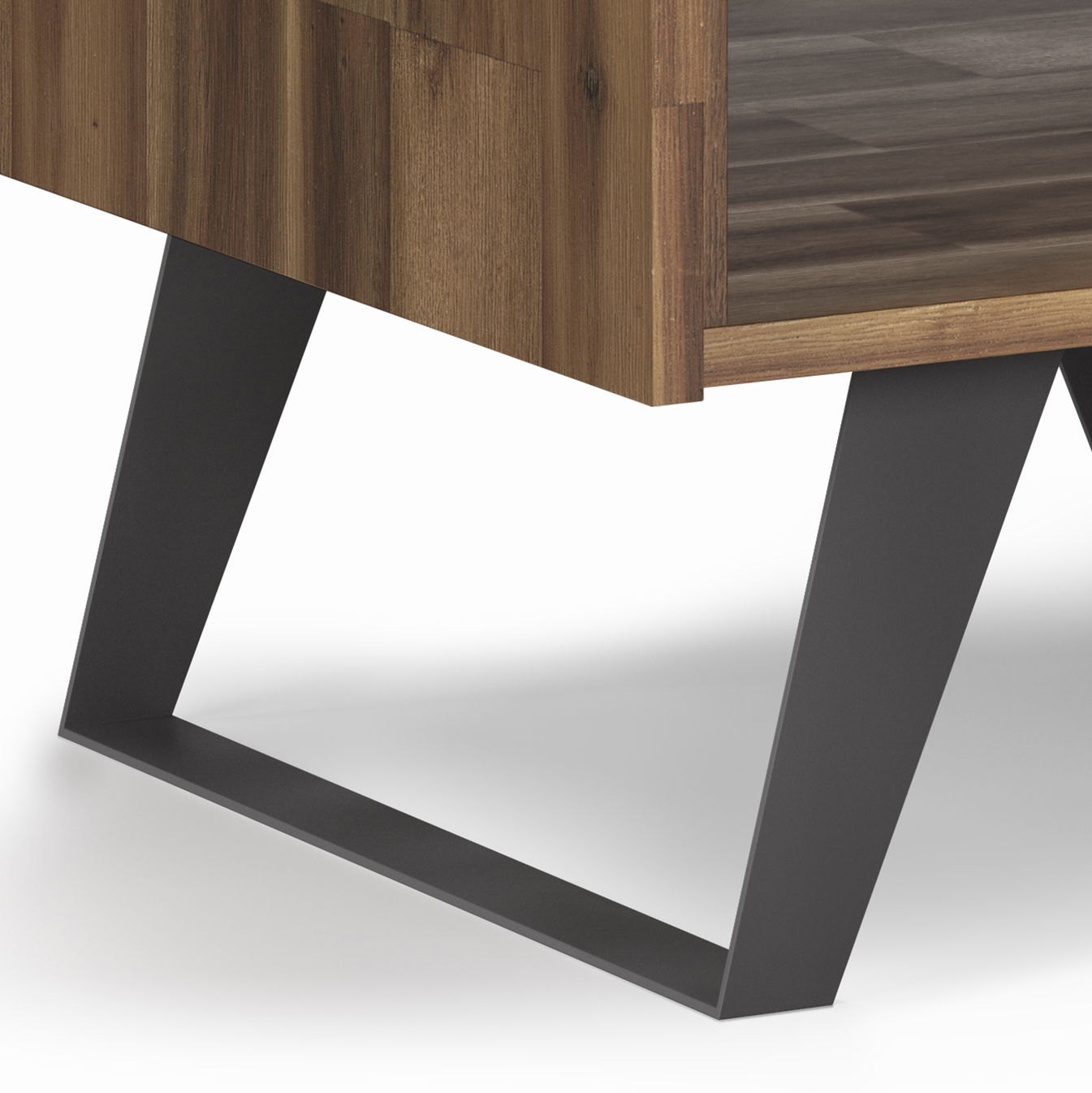 Lowry - End Table - Distressed Golden Wheat