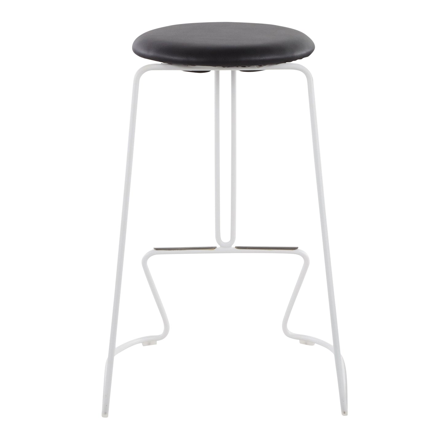 Finn - Contemporary Counter Stool (Set of 2) - White / Black