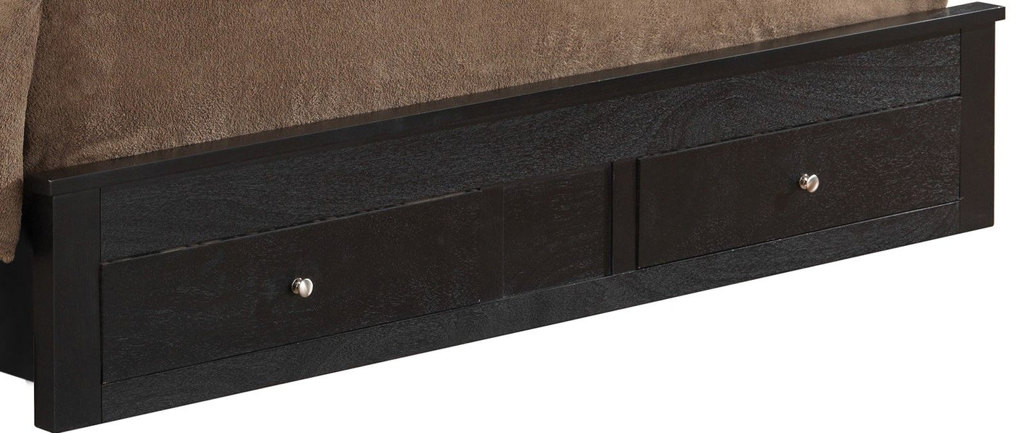 King Storage Bed - Black