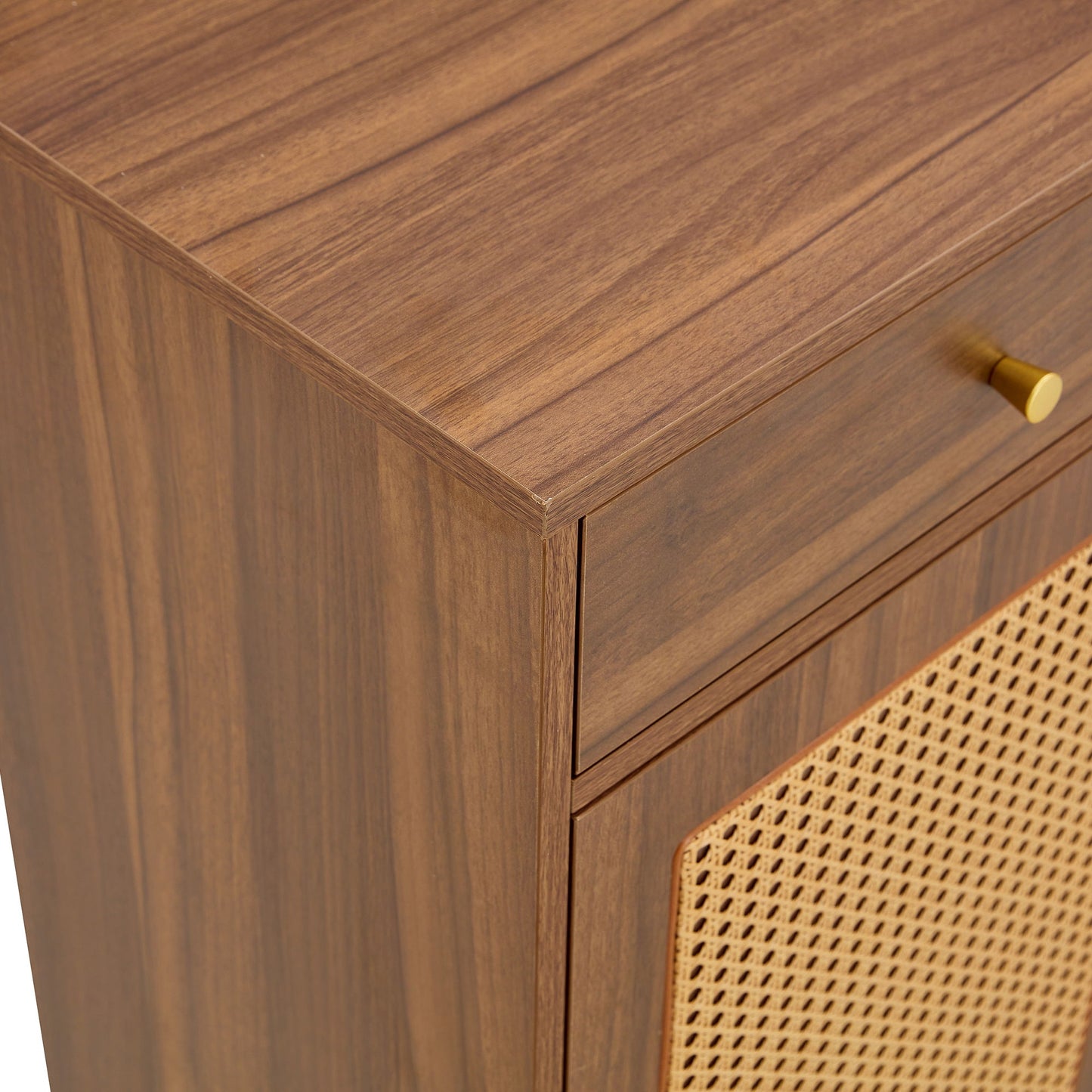 Multi Functional Modern Minimalist Shoe Cabinet Perfectly Blends Into Nordic, Japanese, And Industrial Style Homes - Walnut