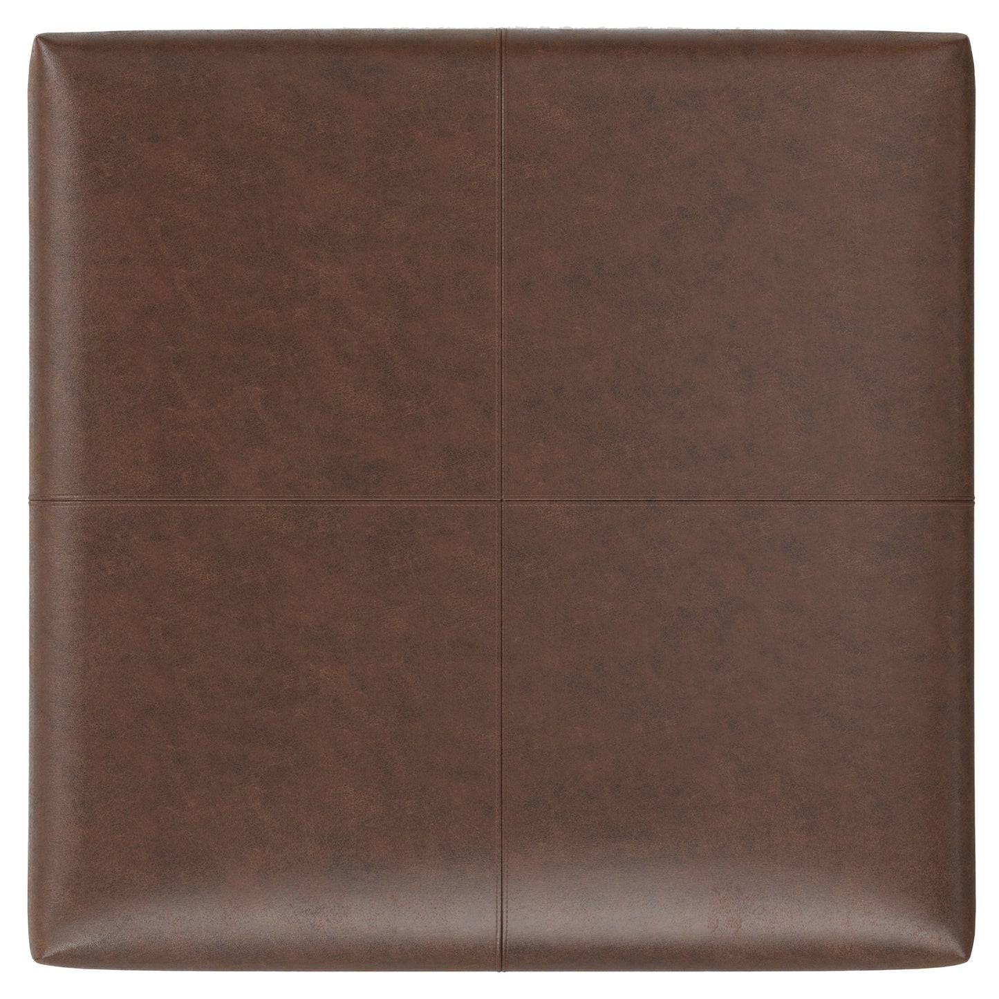 Gabbie - Square Coffee Table Upholstered Storage Ottoman - Brown