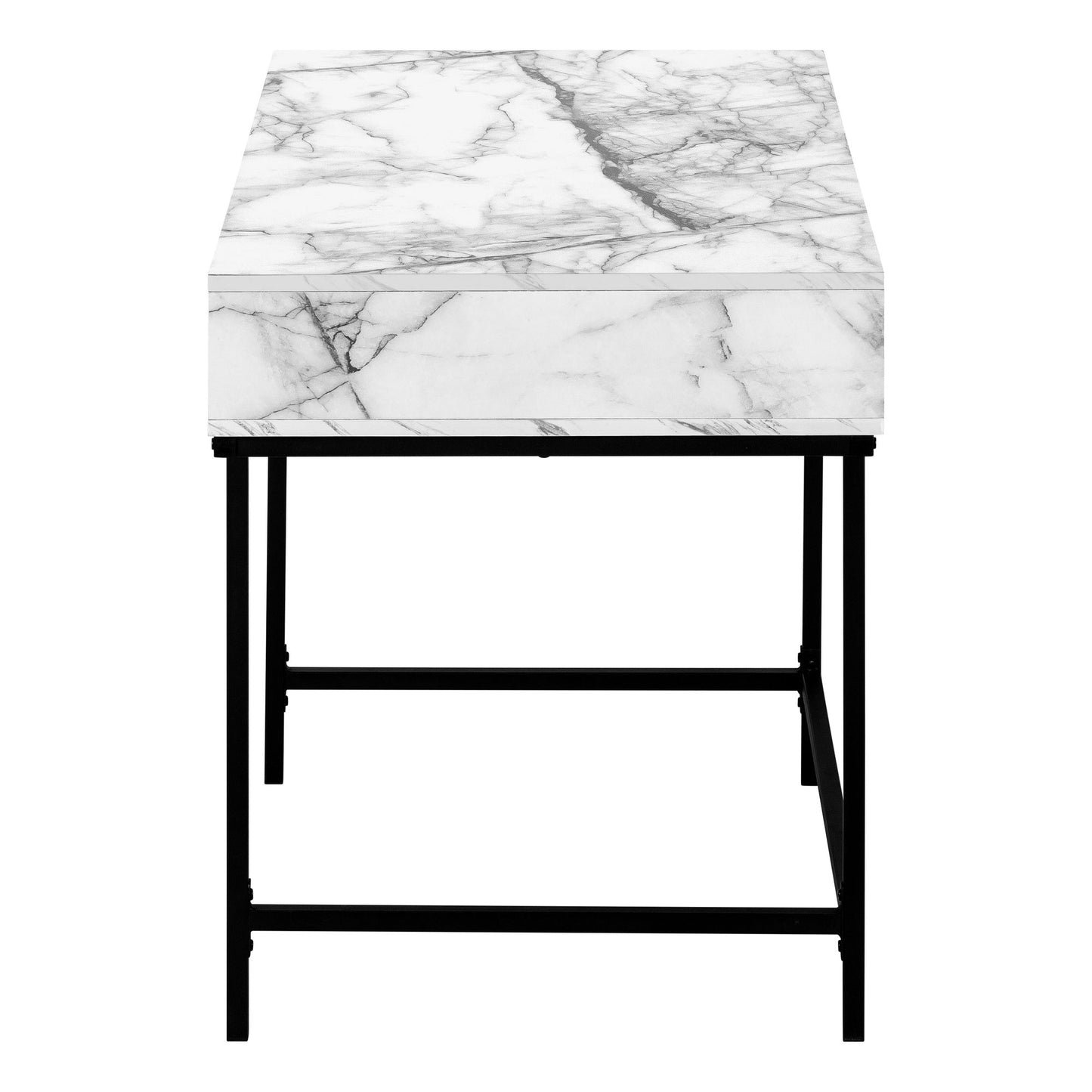 Computer Desk For Home Office, Laptop, Storage Drawers, Elegant Design - White