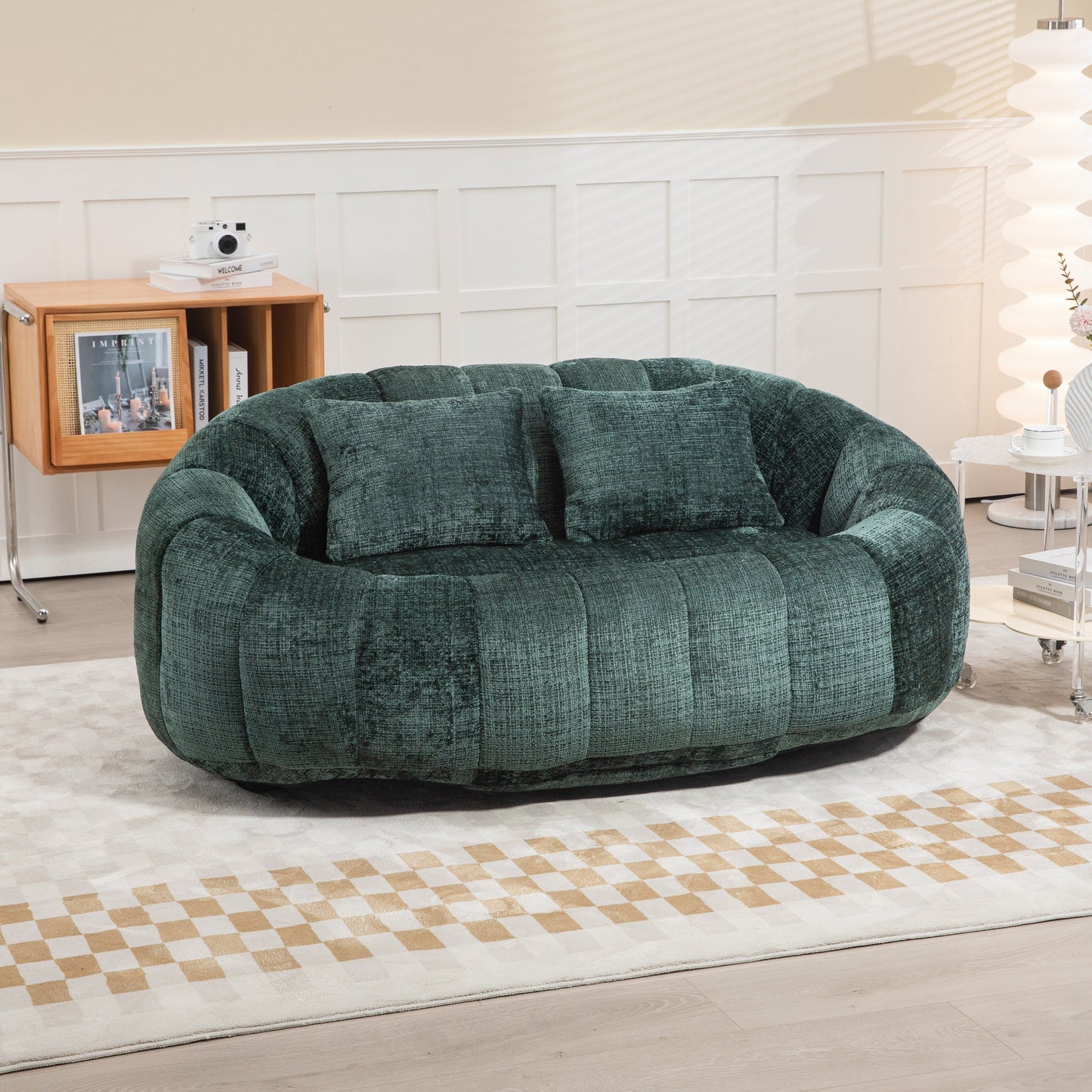 Bean Bag Sofa Lazy Sofa Durable Comfort Lounger High Back Chair For Indoor & Outdoor Use - Emerald