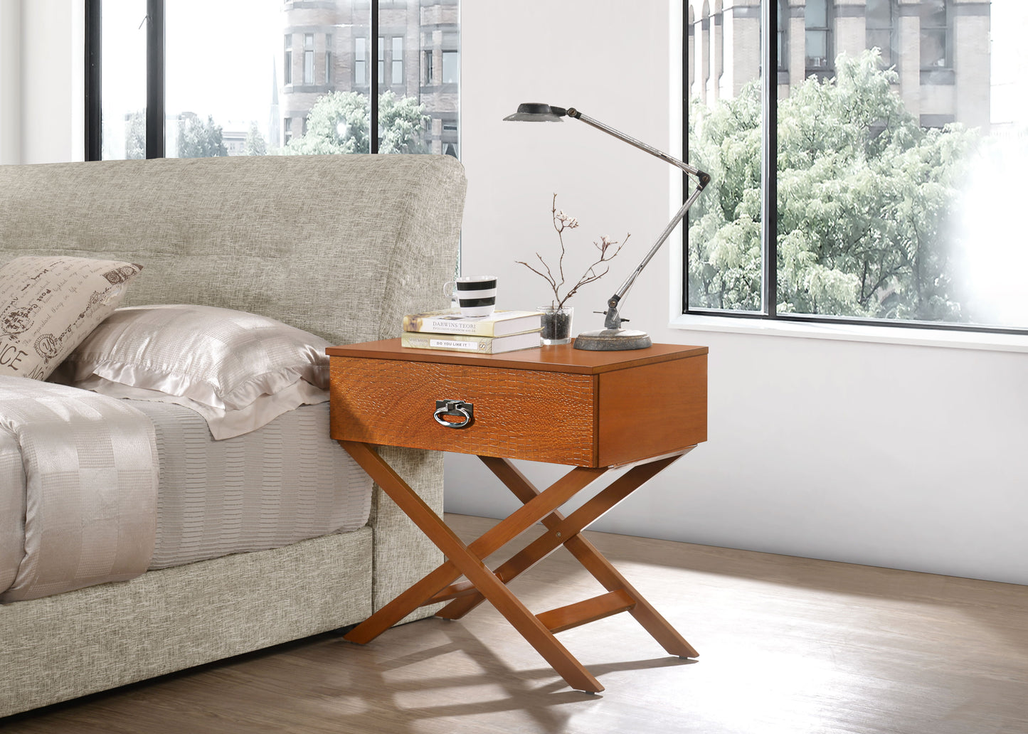 Xavier - Nightstand - Oak
