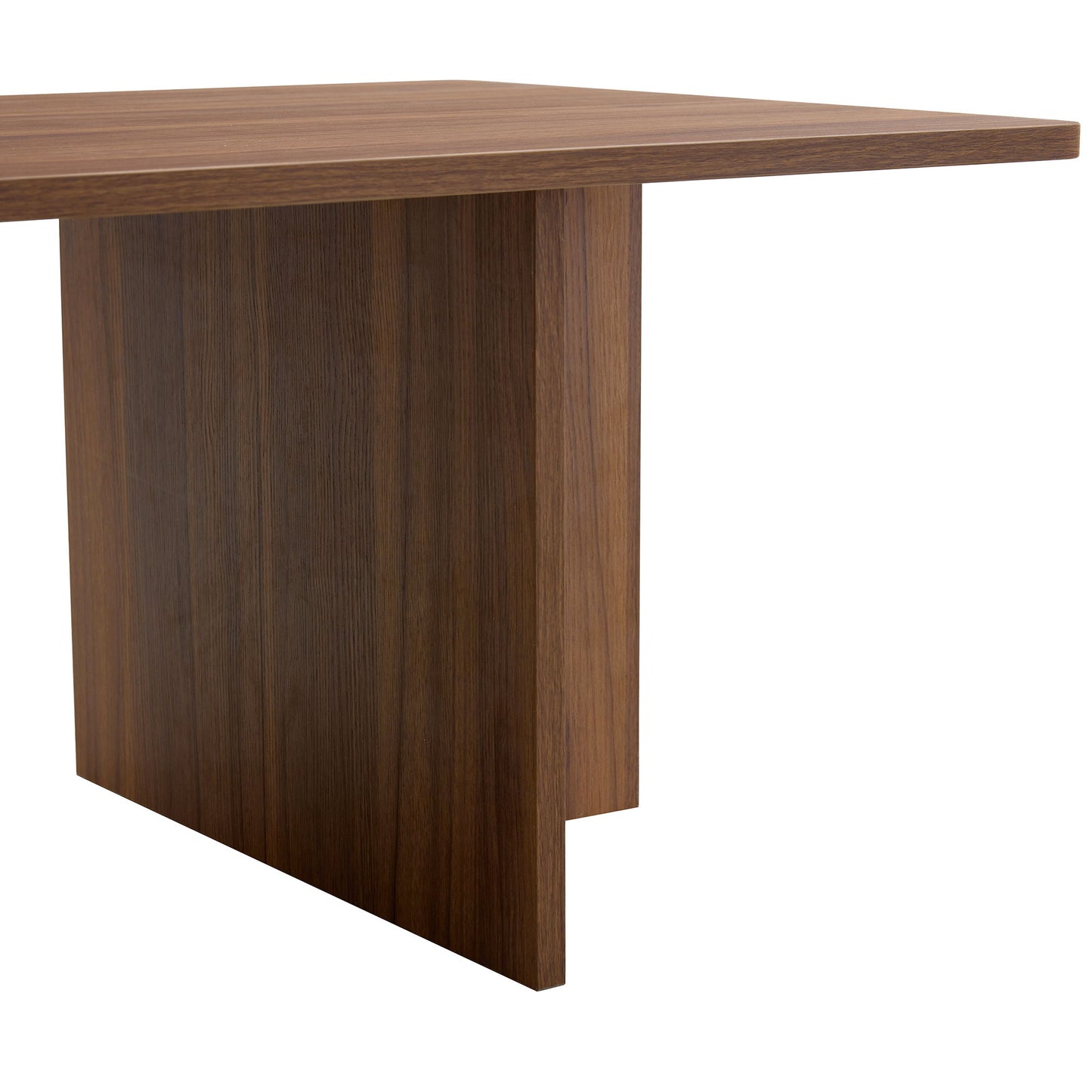 Modern Triangular Support Tea Table, Lightweight And Stable, Perfectly Integrating Nature And Industry - Walnut