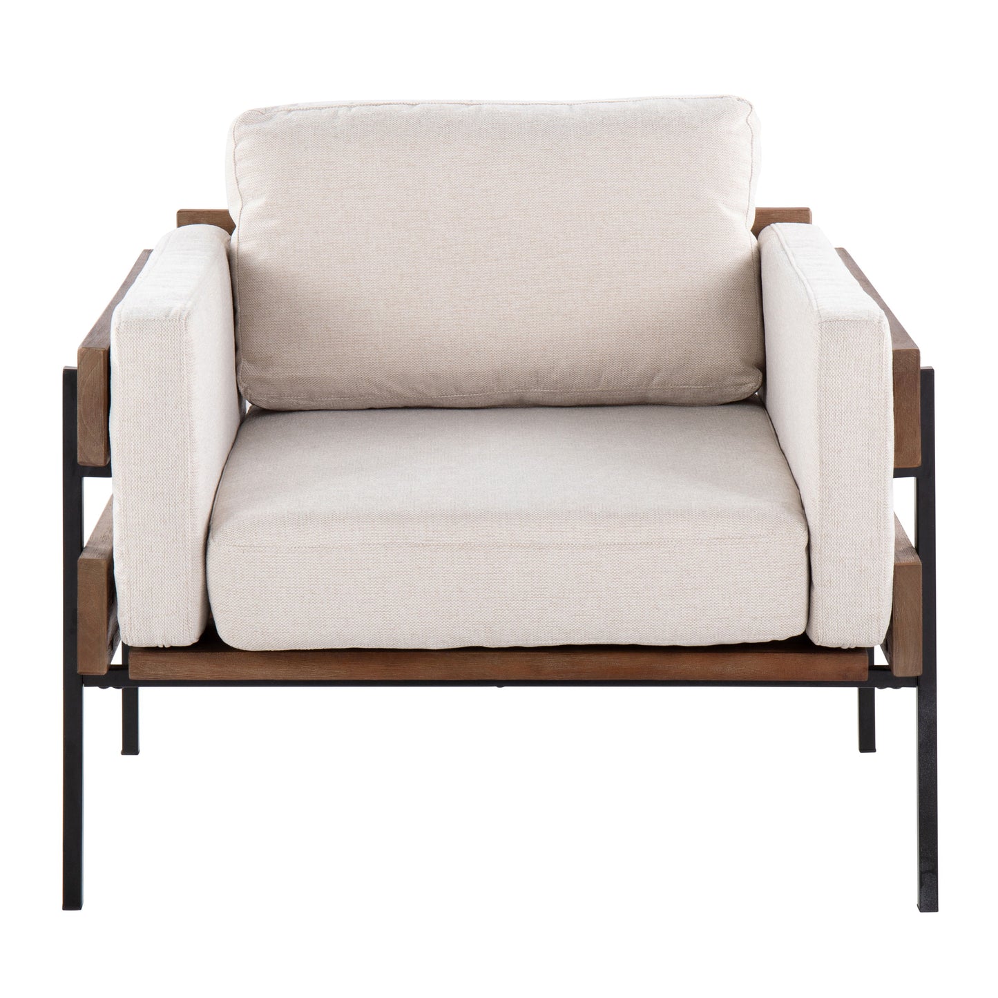 Kari - Farmhouse Chair - Black / Brown / Cream