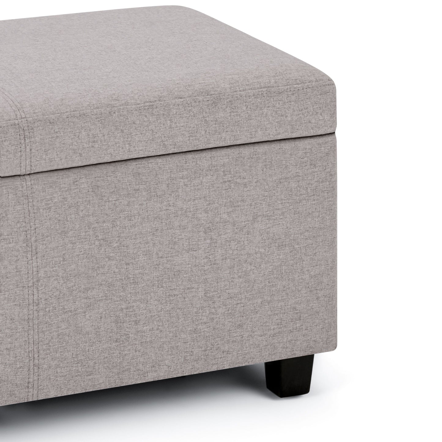 Avalon - Storage Ottoman Bench - Cloud Gray