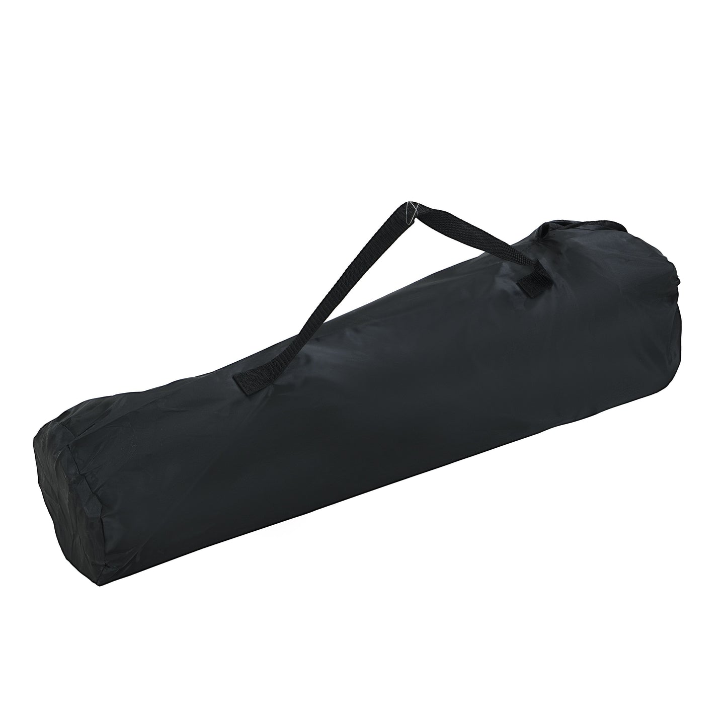 2 Pieces Outdoor Portable Folding Camping Chairs With Carry Bag - Black