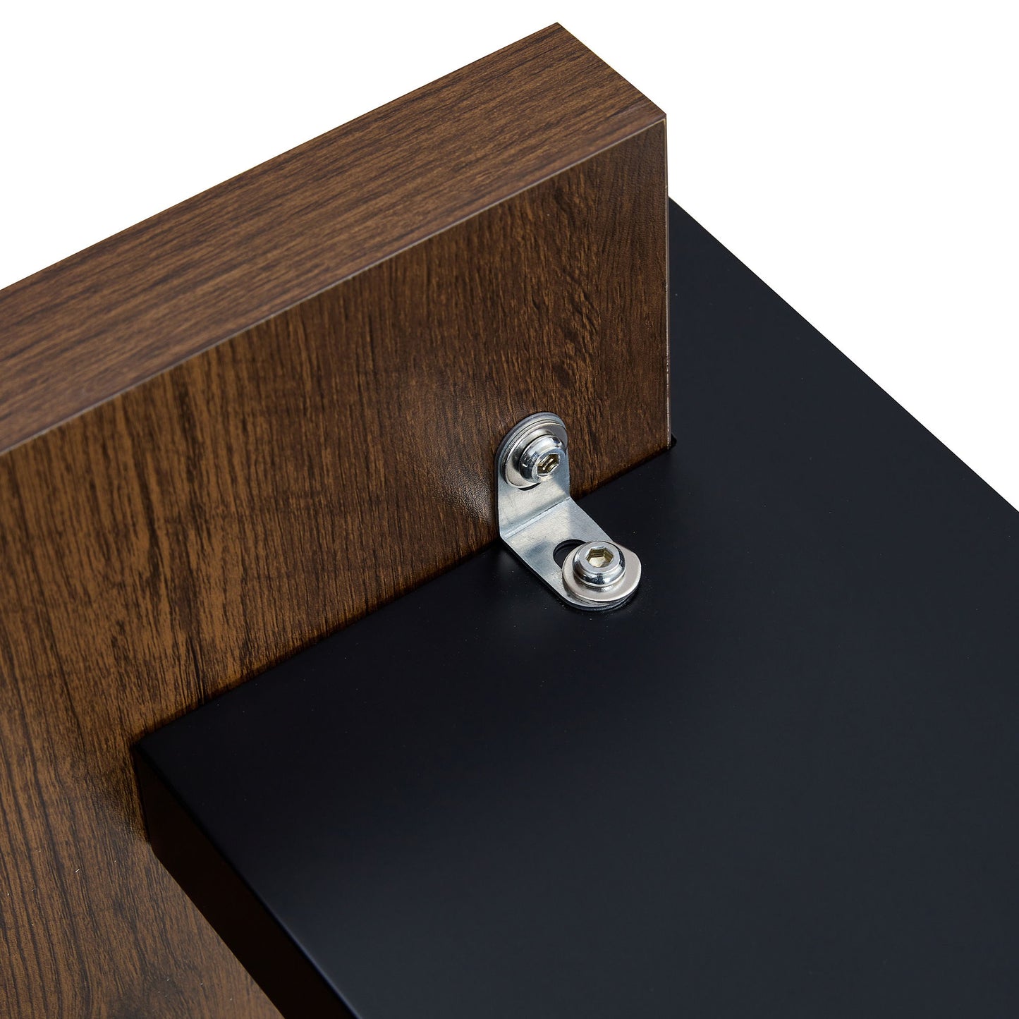 Walnut Colored Coffee Table, Suitable For Modern Minimalist Living Rooms And Leisure Areas - Walnut