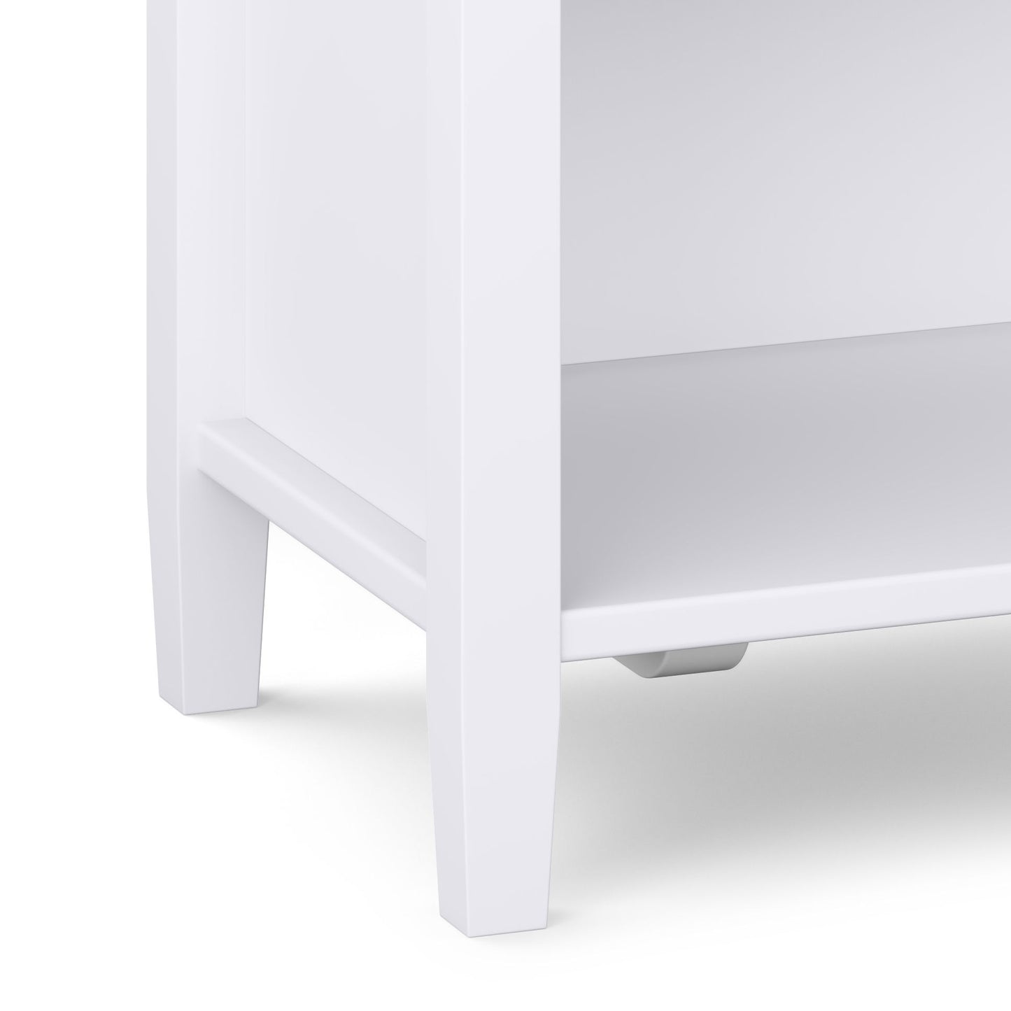Warm Shaker - Bedside Table - White