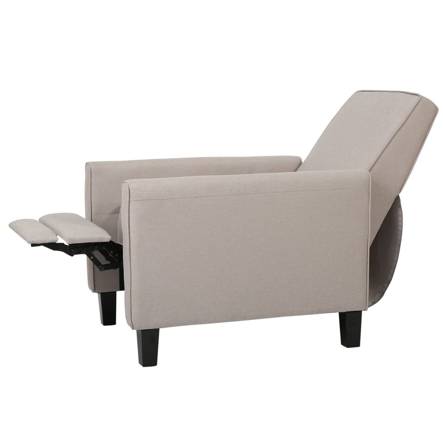 Recliner Push Back Chair For Elegant Home - Beige