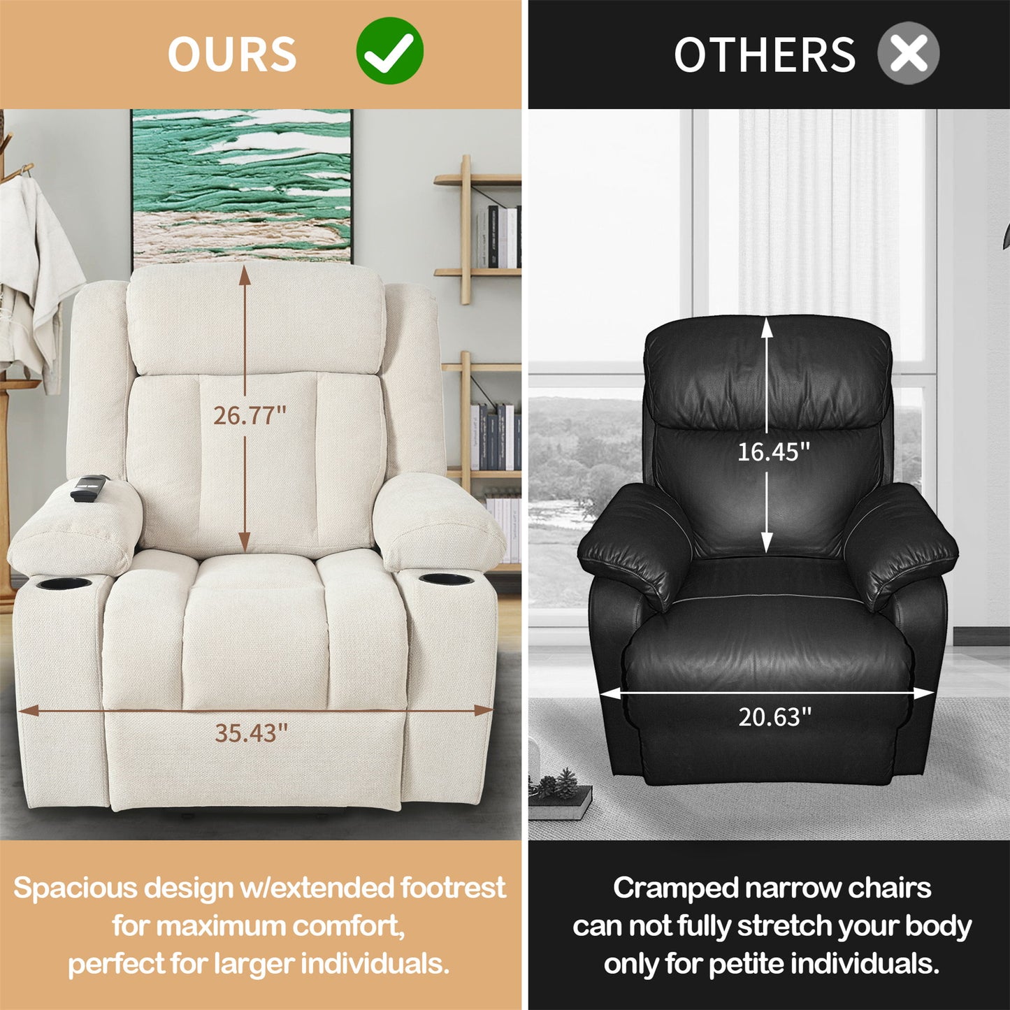 Power Lift Recliner Chair - Fabric Single Sofa With Extended Footrest, Remote Control, Cup Holders, And Side Pockets For Living Room Or Home Theater - Light Gray