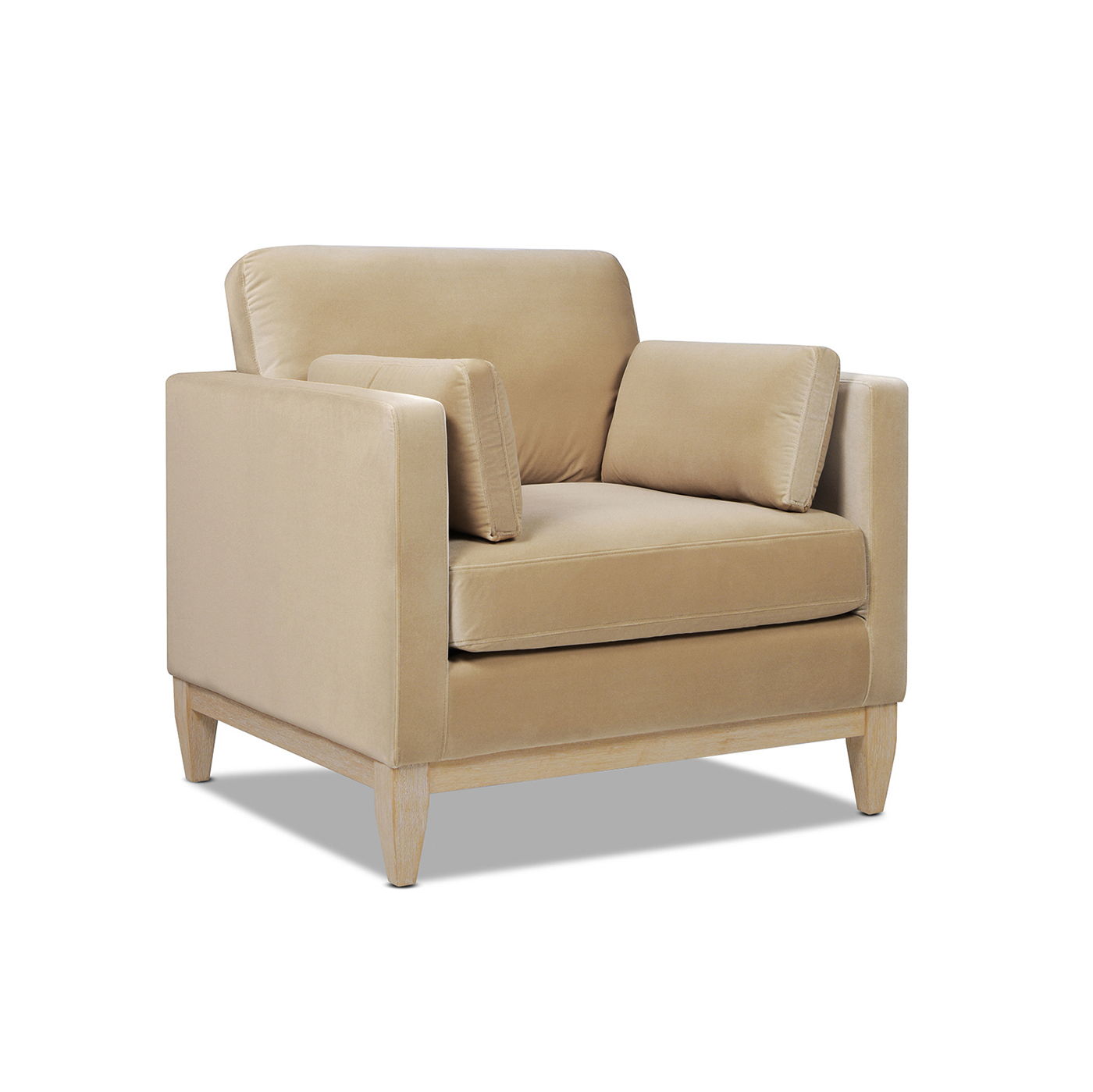Knox - Modern Farmhouse Arm Chair - Fawn Brown