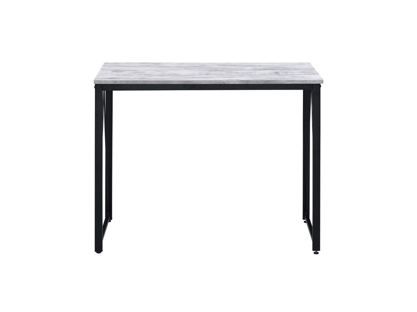 Zaidin - Writing Desk - Antique White / Black