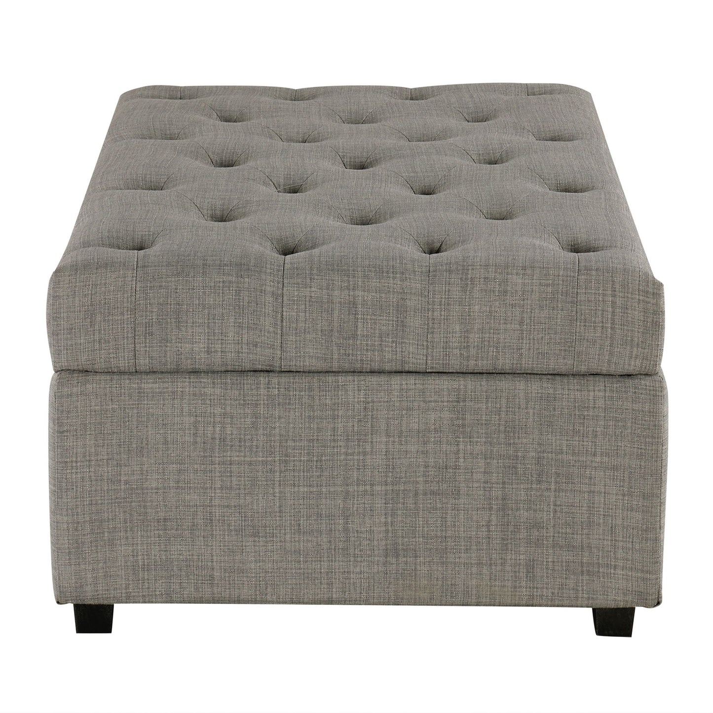 Convertible Ottoman Sleeper With Memory Mattress - Gray - Gray