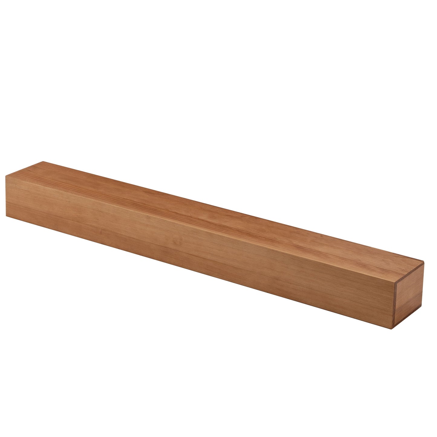 60'' Fireplace Mantel Wooden Wall Mounted Floating Shelf 8" Deep Solid Pine Wood - Natural