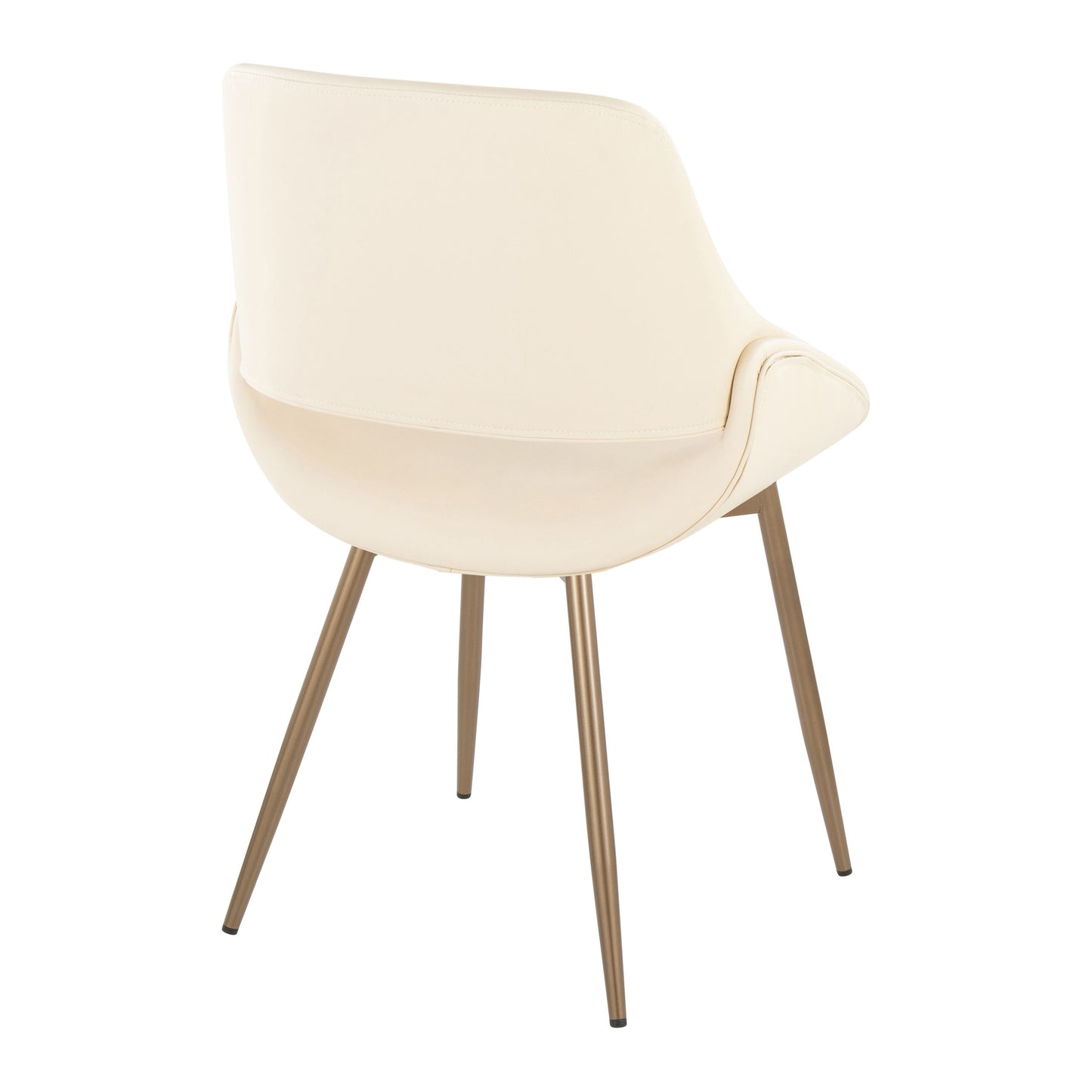 Fabrico - Contemporary Accent Chair (Set of 2) - Antique Copper / Cream