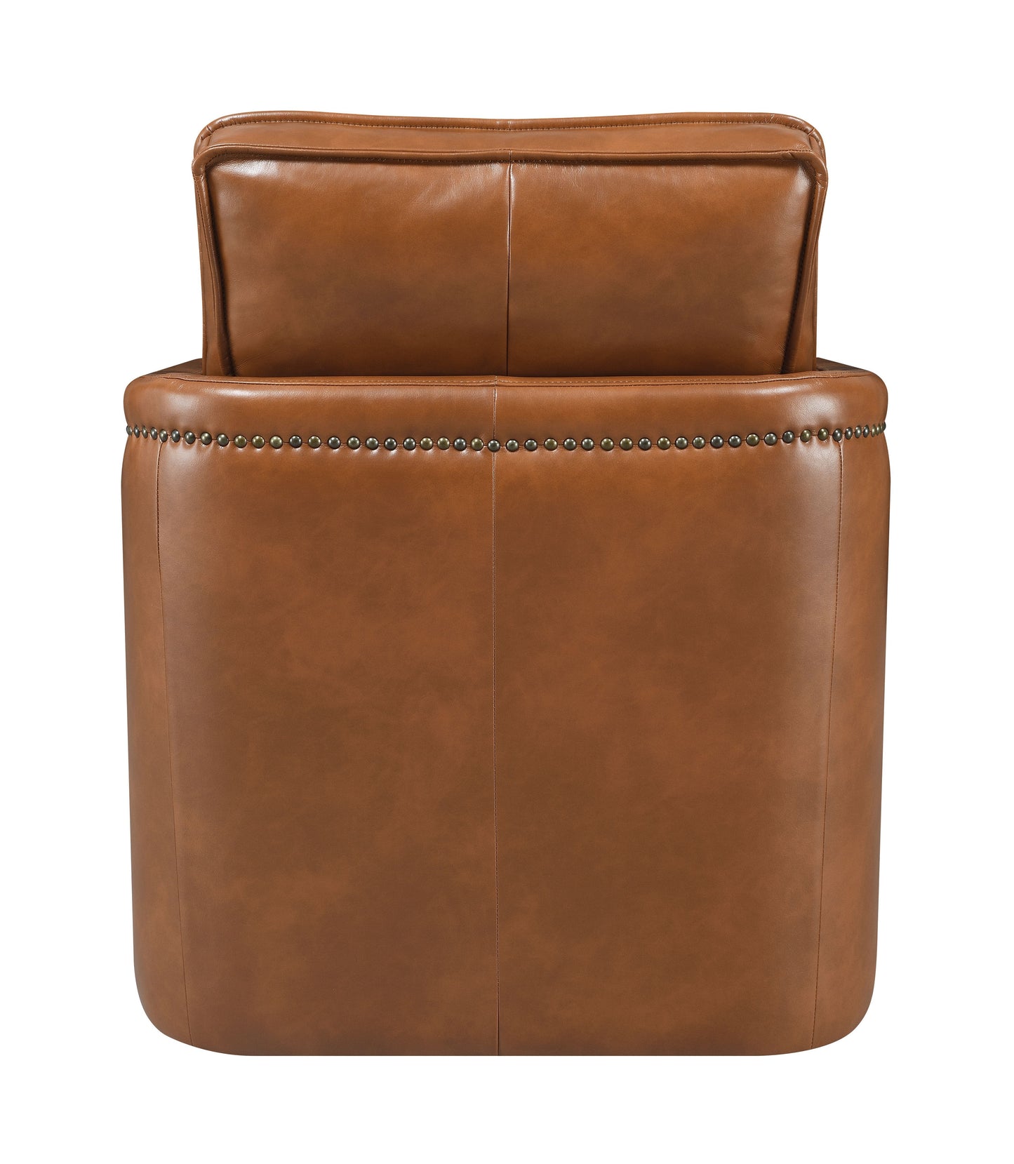 Rocha - Leather Aire Swivel Chair With Glider - Brown