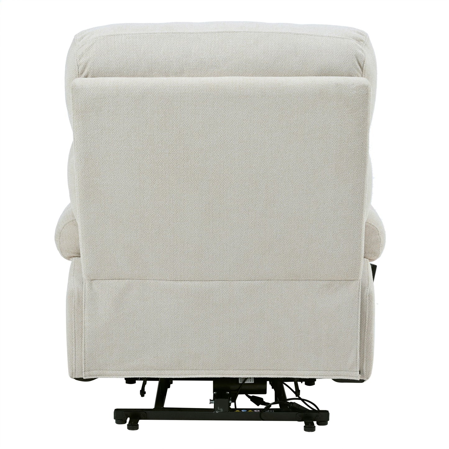 Oversized Power Lift Recliner Chair - Electric Fabric Reclining Sofa Chair With Remote Control, Side Pocket, And Spacious Seat For Home Theater - Light Gray
