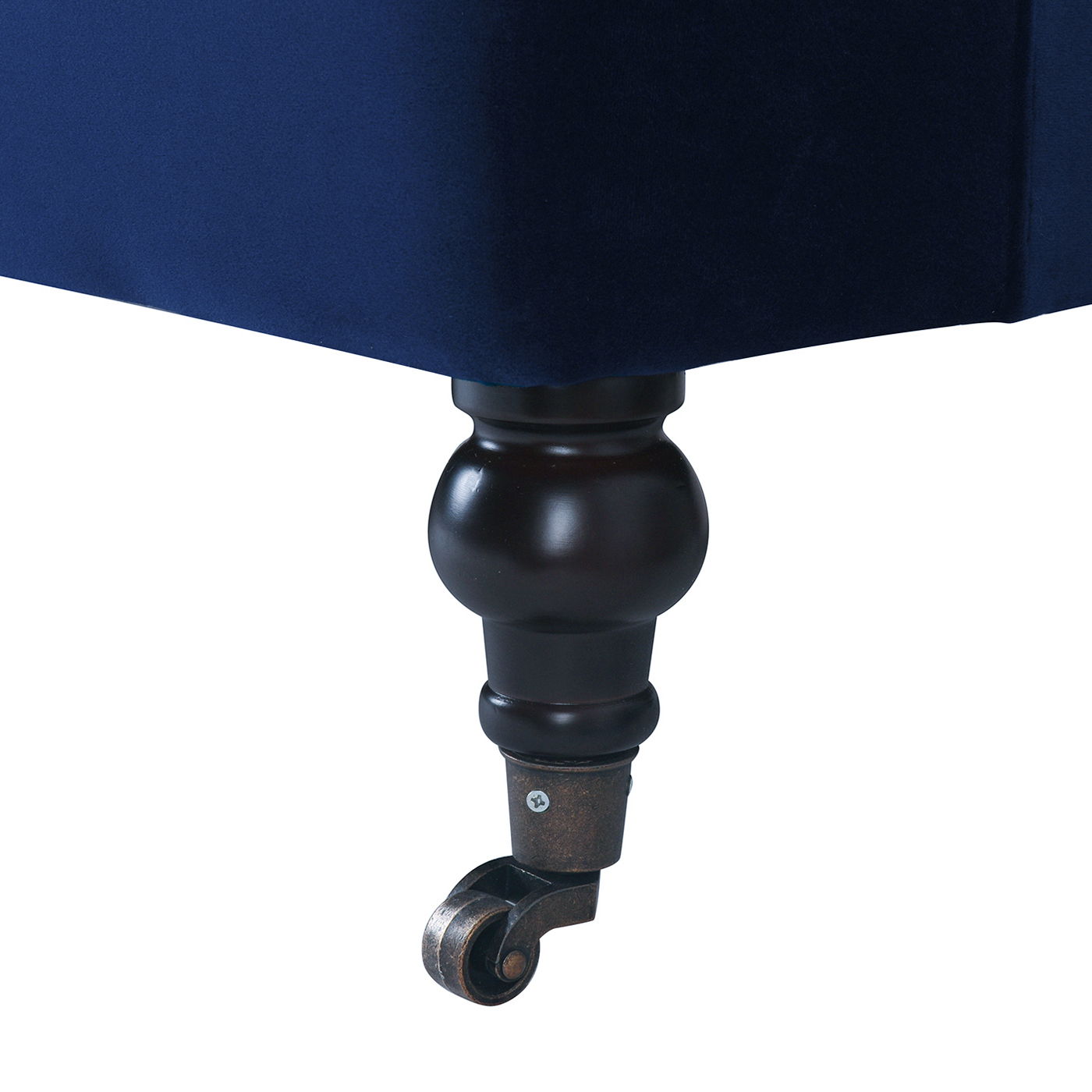 Alana Lawson - Three Cushion Tightback Sofa - Navy Blue