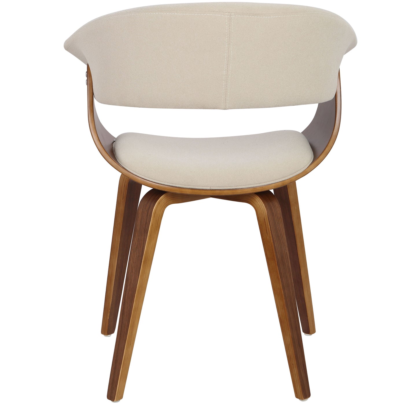 Vintage Mod - Mid-Century Modern Dining / Chair (Set of 2) - Walnut / Cream