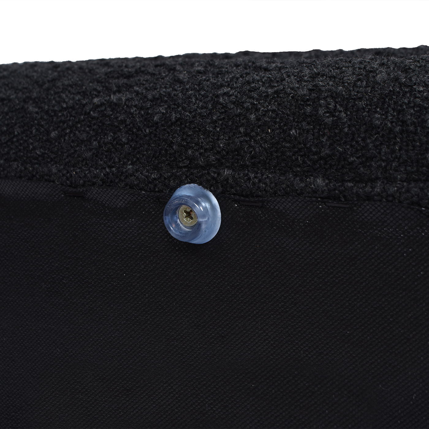 Fuji - Upholstered Oval Storage Bench - Ebony Black