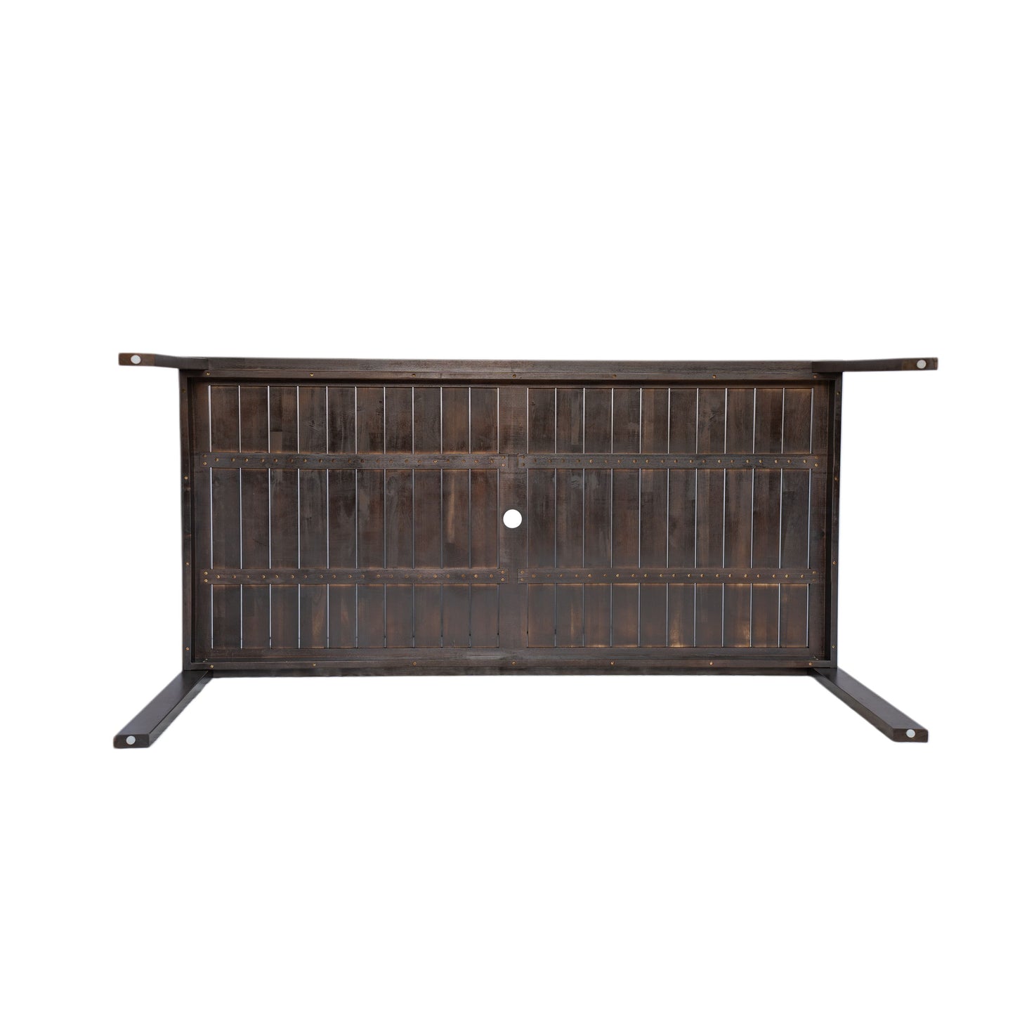 Patio Dining Set Outdoor Dining Table And Chair Set With And Removable Cushions For Patio, Backyard, Garden - Dark Brown