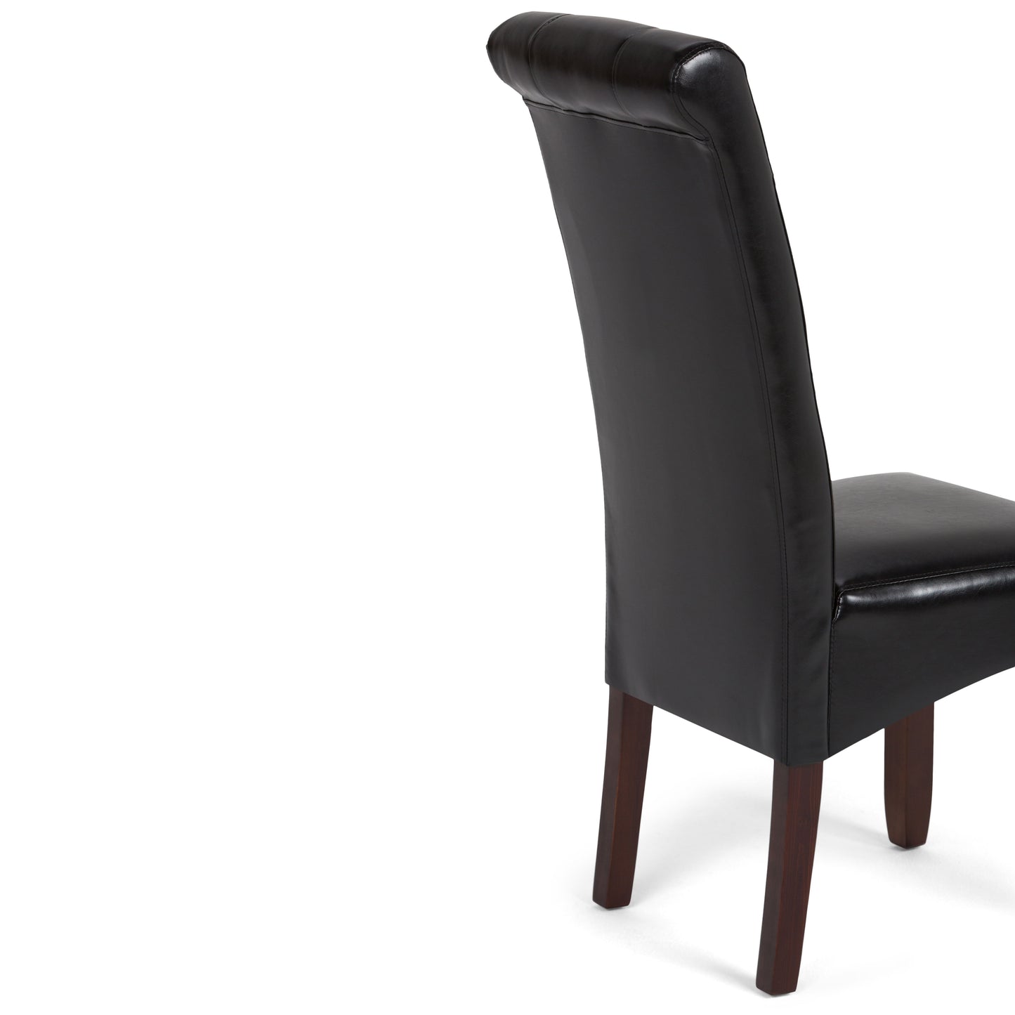 Cosmopolitan - Deluxe Tufted Parson Chair (Set of 2) - Midnight Black