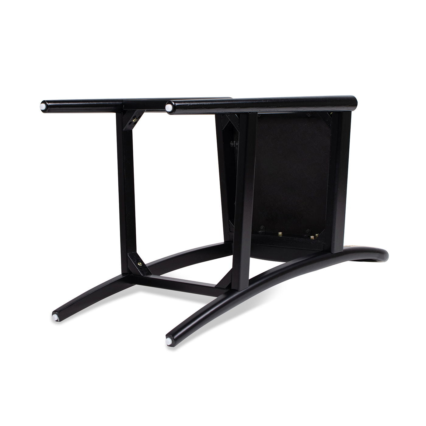 Panama - Curved Back Cane Bar Stool (Set of 2) - Ebony Black