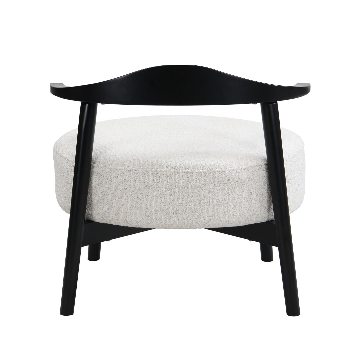Upholstered Accent Chair, Modern Living Room Chairs, Reading Armchair For Sunroom Bedroom - Beige