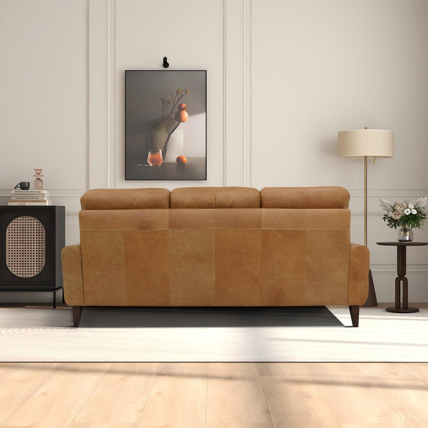 Elliot - Incliner Sofa Left - Waxy Tan