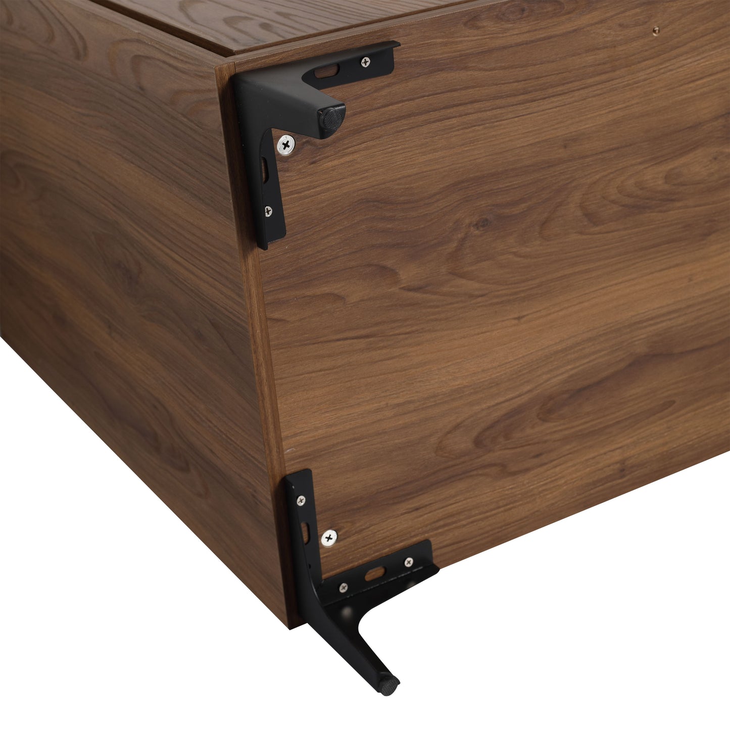 30" Bathroom Vanity Freestanding Cabinet With 2 Doors - Brown