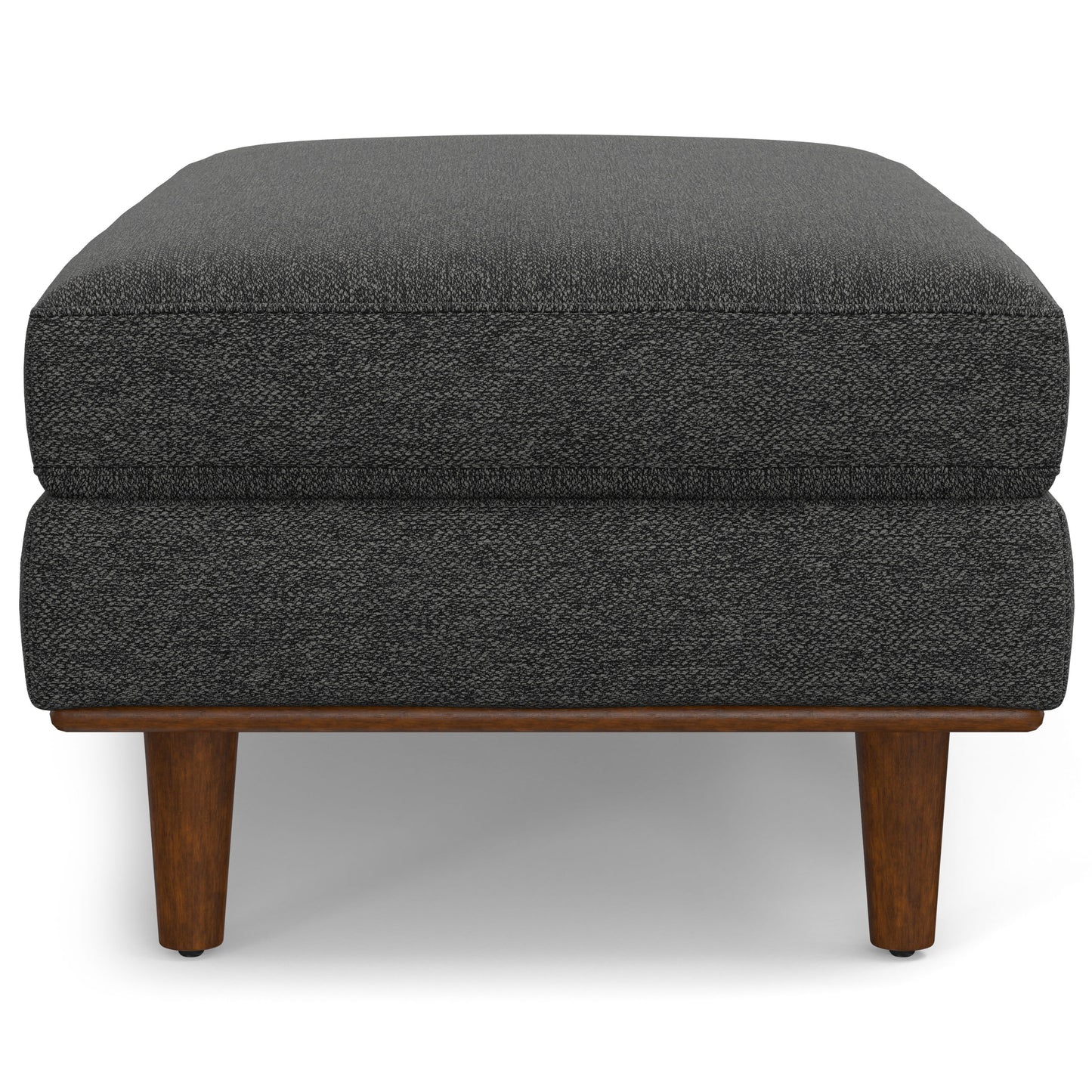 Morrison - Large Rectangular Ottoman - Charcoal Gray