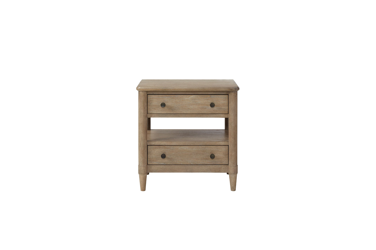 Open Nightstand With 2 Drawers - Sand