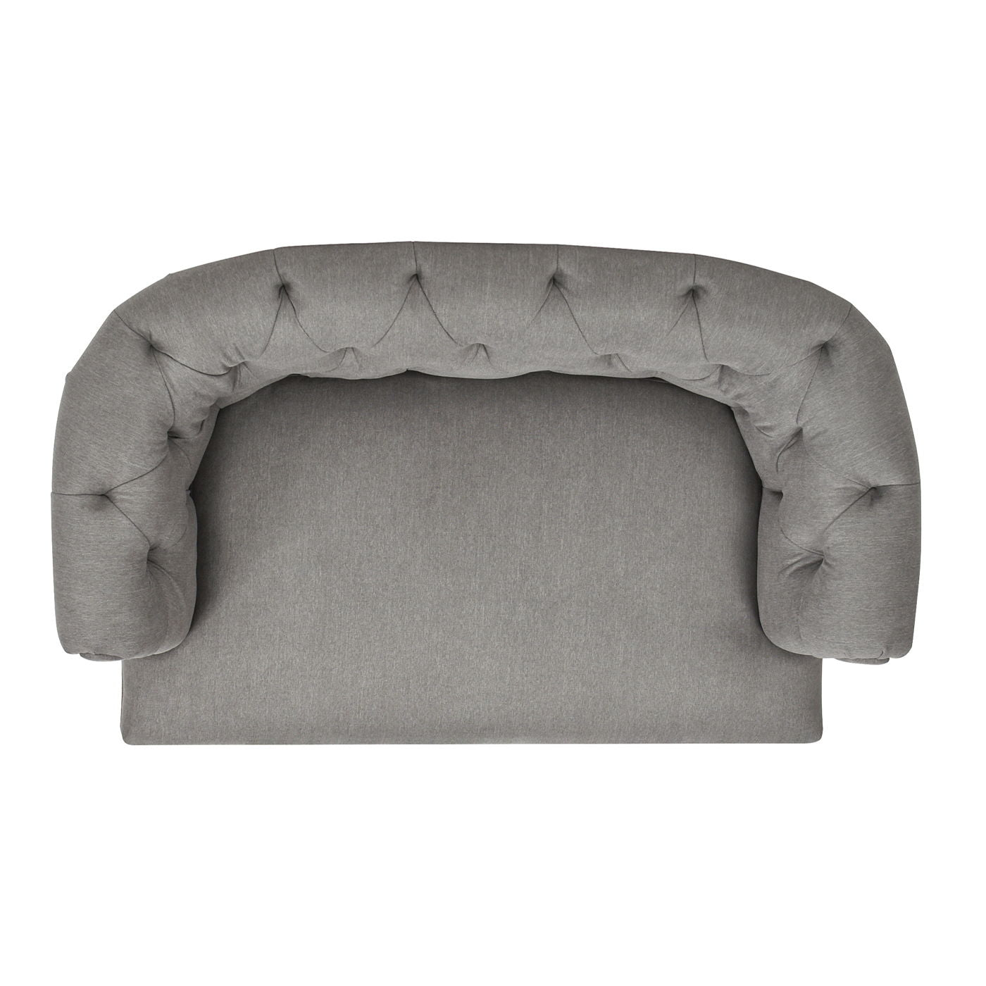 Kiki - Chesterfield Dog Sofa Bed Medium - Uptown Gray