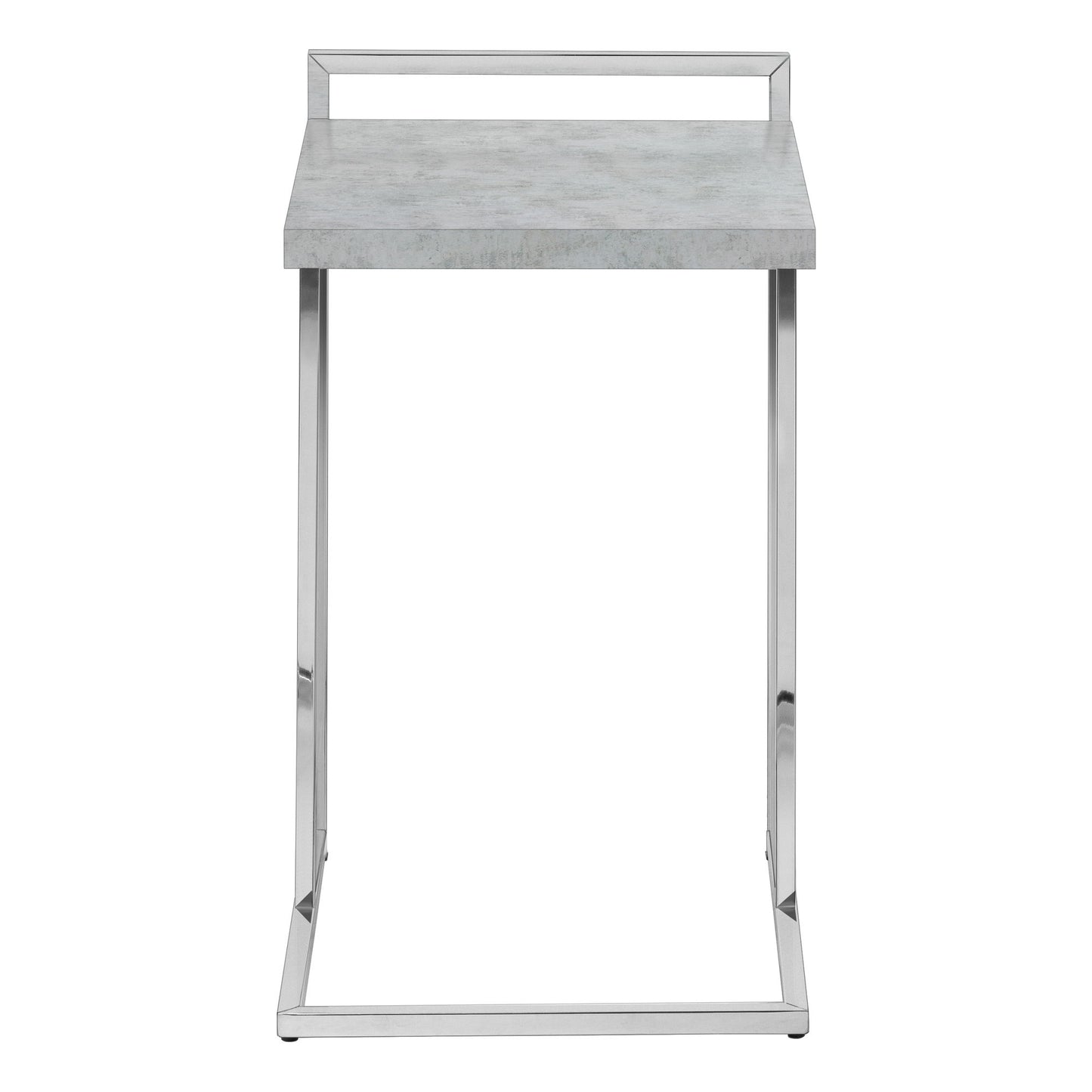 Accent Table, C - Shaped, Modern & Convenient Design - Gray