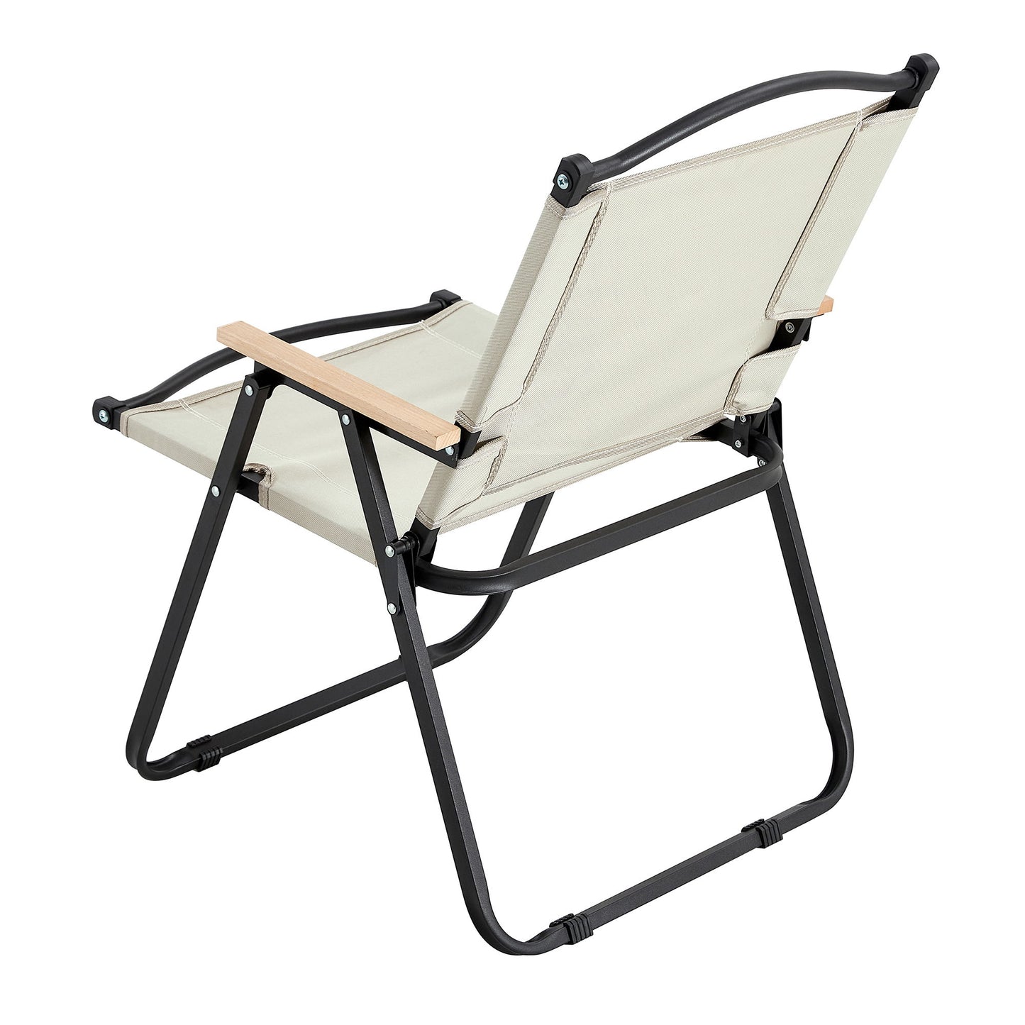 Folding Outdoor Chair For Indoor, Outdoor Camping, Picnics, Beach, Backyard, Bbq, Party, Patio - Beige
