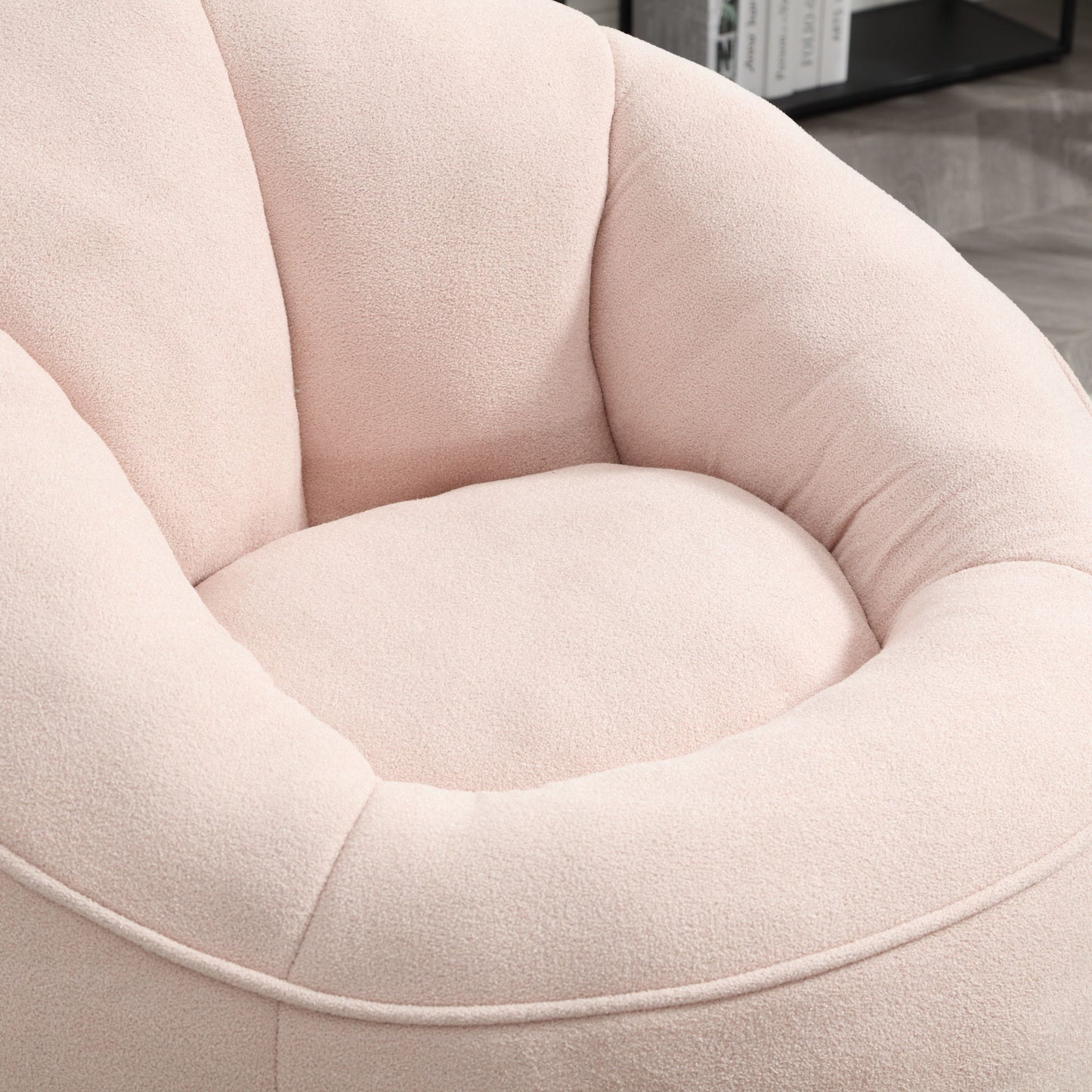 Bedding Bean Bag Sofa Chair High Pressure Foam Bean Bag Chair Adult Material With Padded Foam Padding Compressed Bean Bag With Footrest - Pink