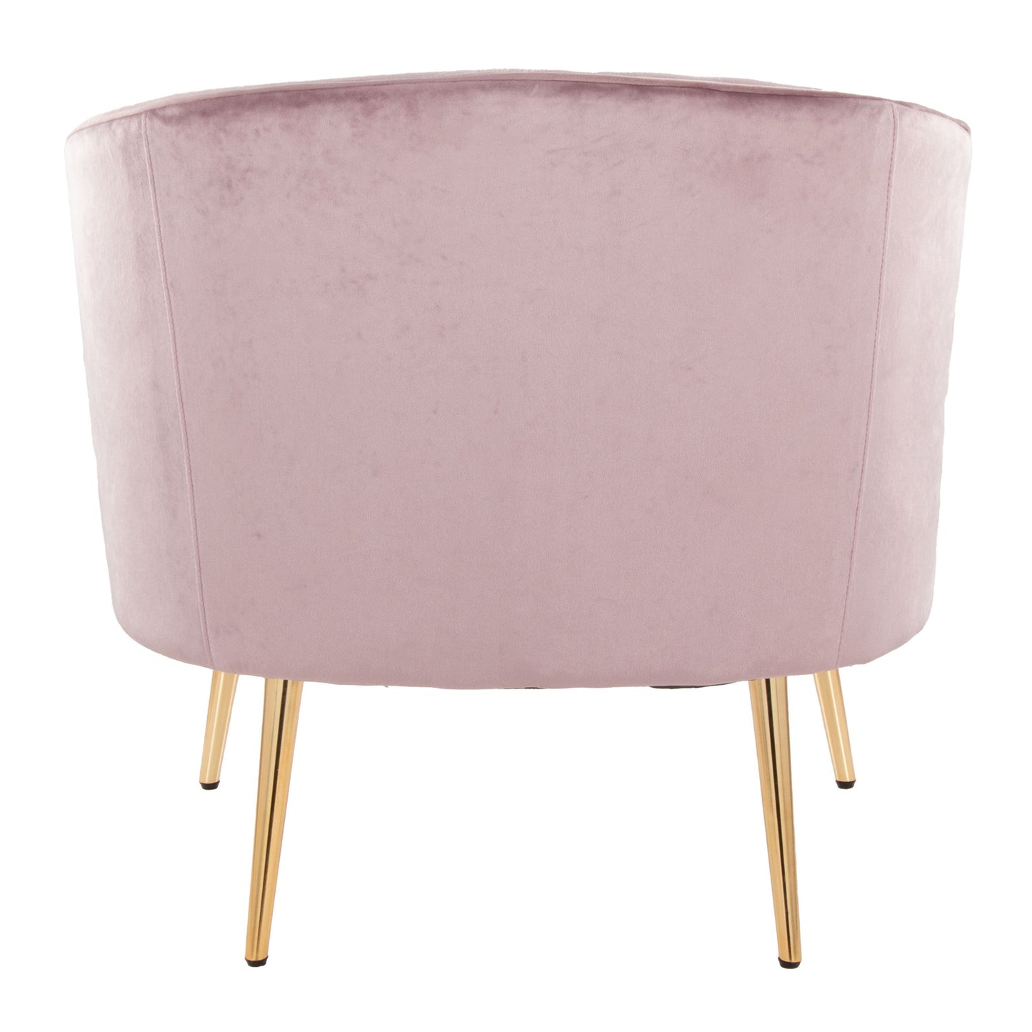 Tania - Contemporary / Glam Chair - Gold / Blush Pink