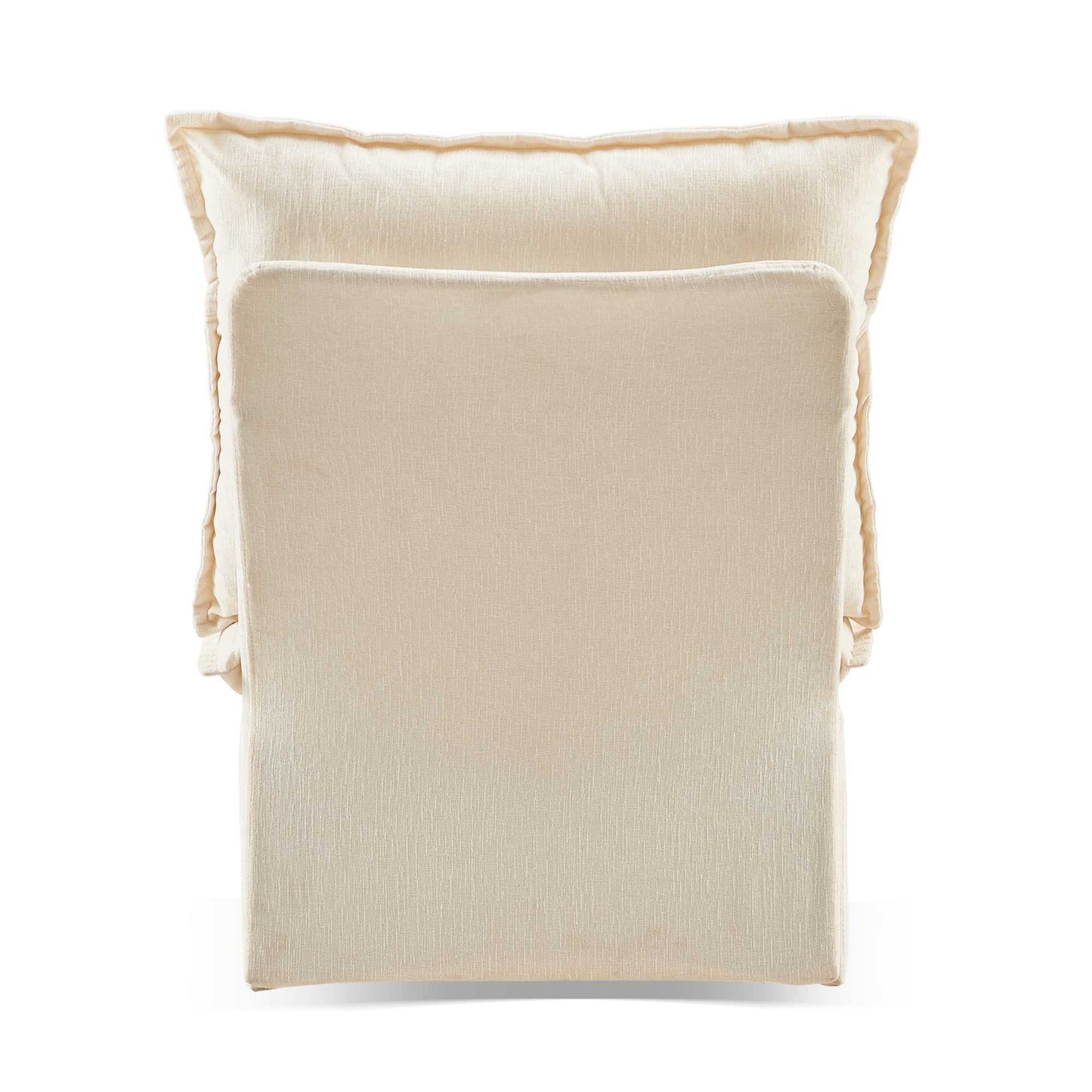 Detachable Chenille Single 360 Swivel Rocking Rocker, 360 Swivel Sofa Chair & Single Sofa Lounge, Comfortable Seating For Living Room & Bedroom, Off White Sofa 1 Piece - Off White