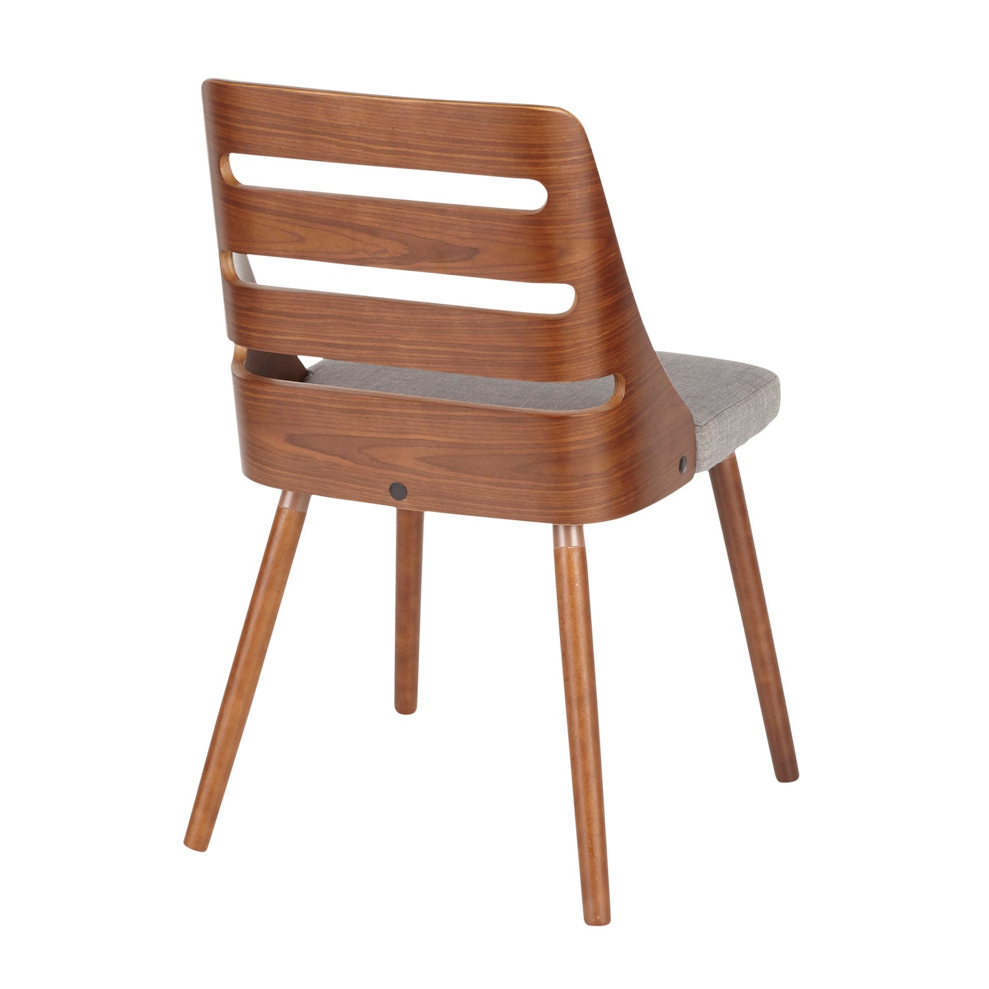 Trevi - Mid-Century Modern Dining / Chair - Walnut / Gray