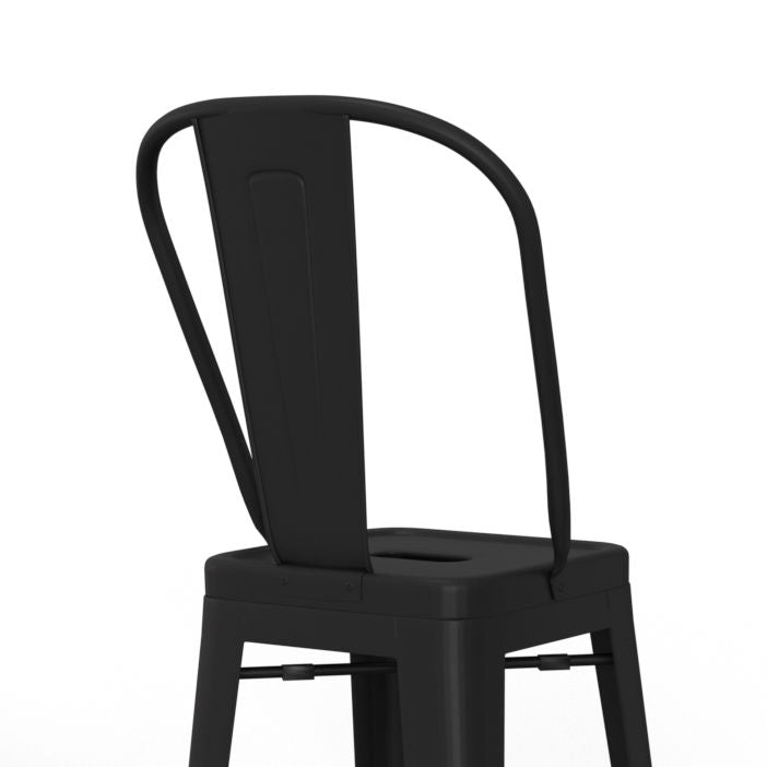 Fletcher - Metal Bar Stool (Set of 2) - Black